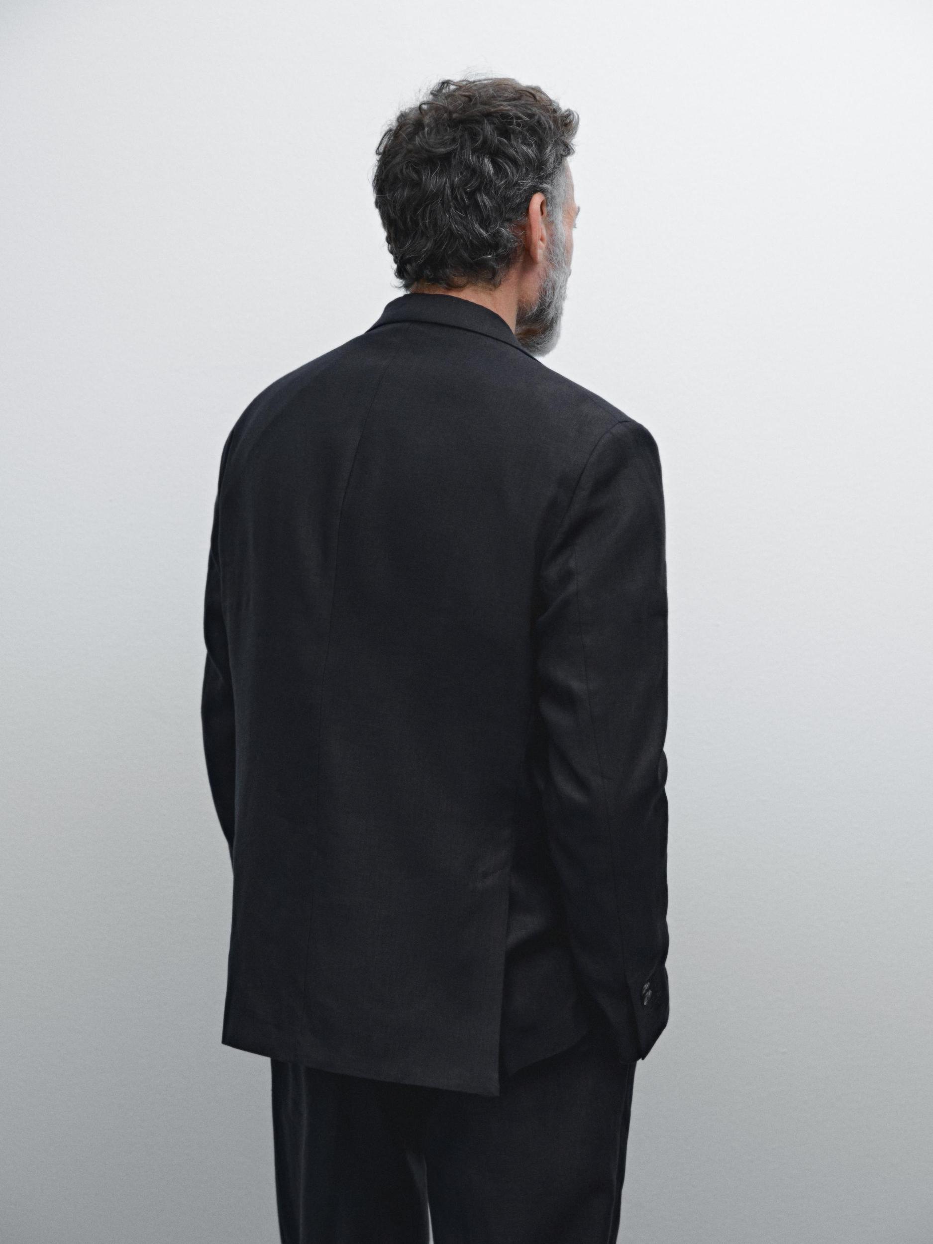 100% linen suit blazer Product Image