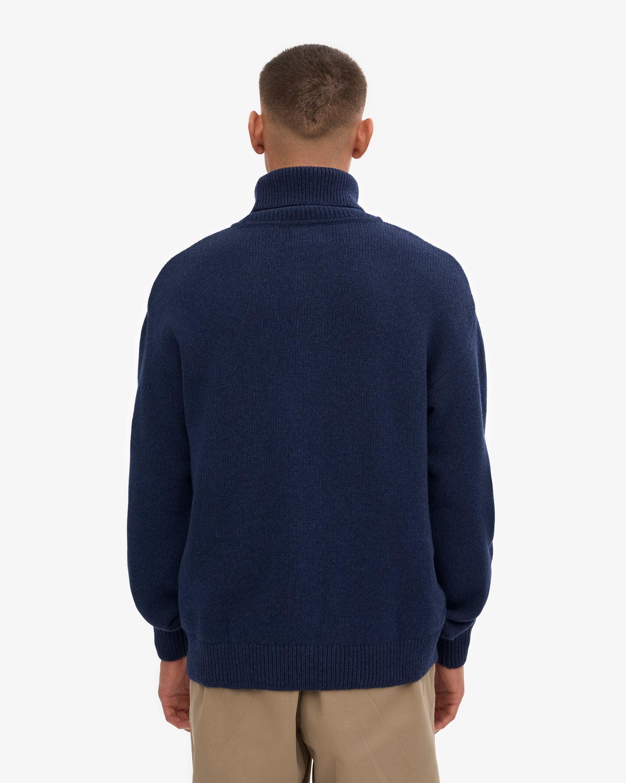 Merino Wool Turtleneck - Lava Grey Product Image