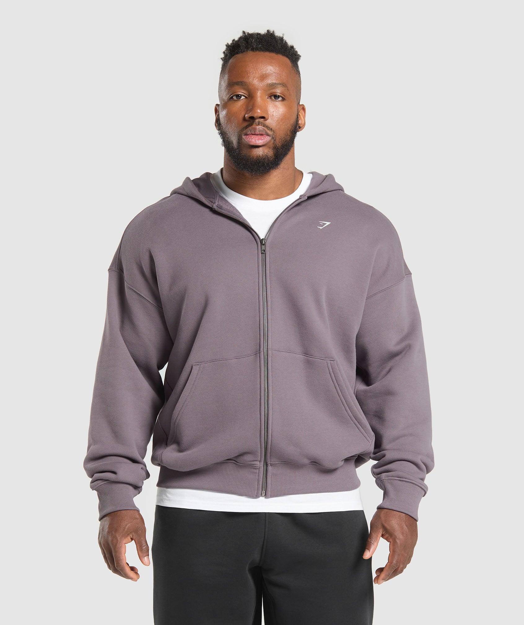 Gymshark Doberman Graphic Hoodie - Brushed Purple Male Product Image