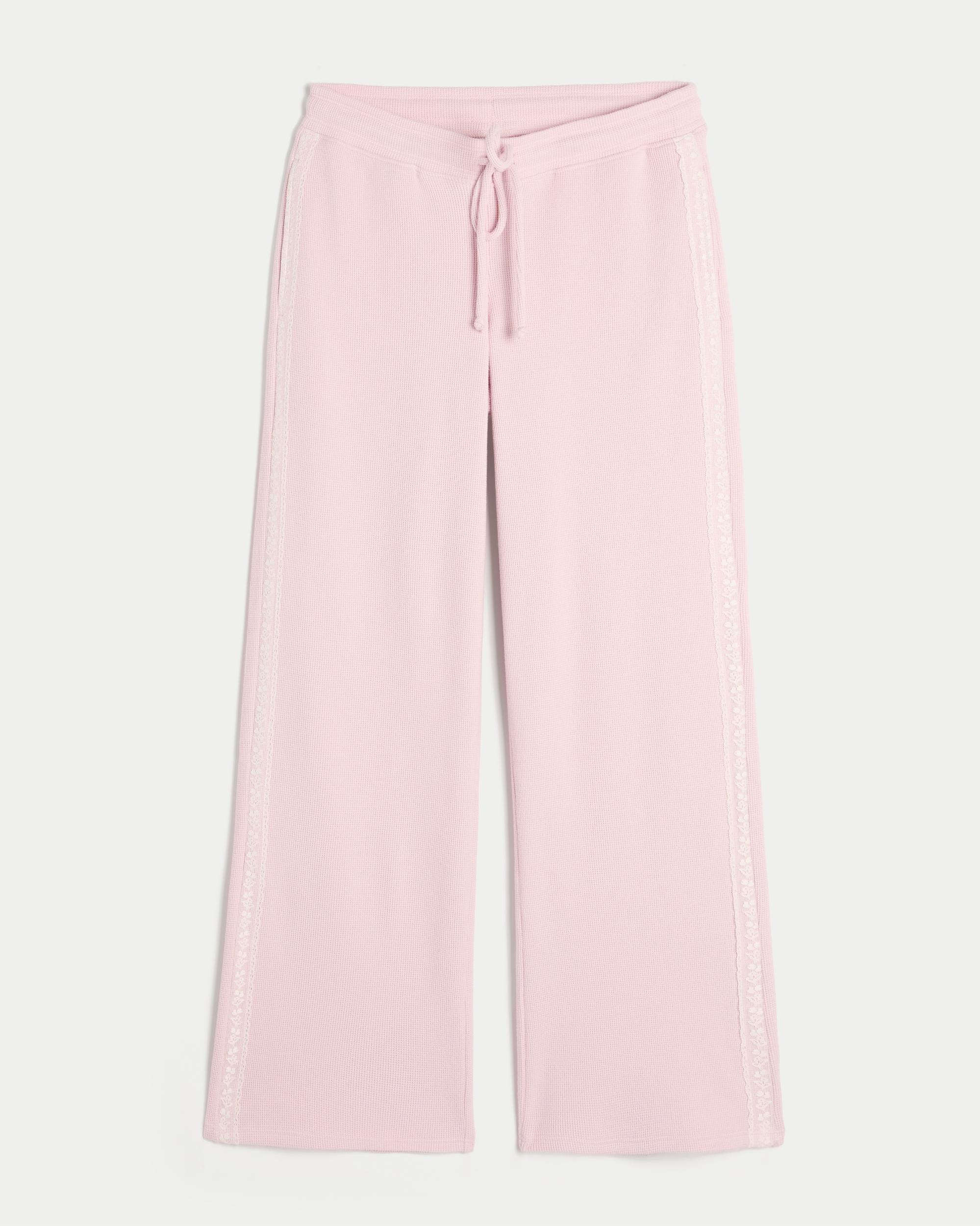 Gilly Hicks Waffle Lace Straight Pants Product Image