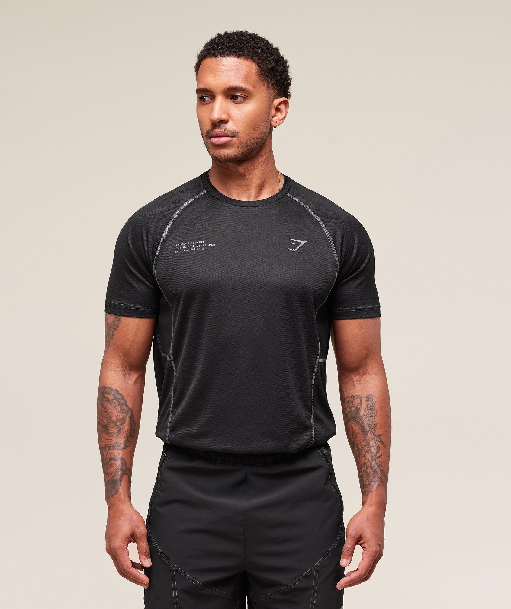 Gymshark Tactical T-Shirt - Black Male Product Image