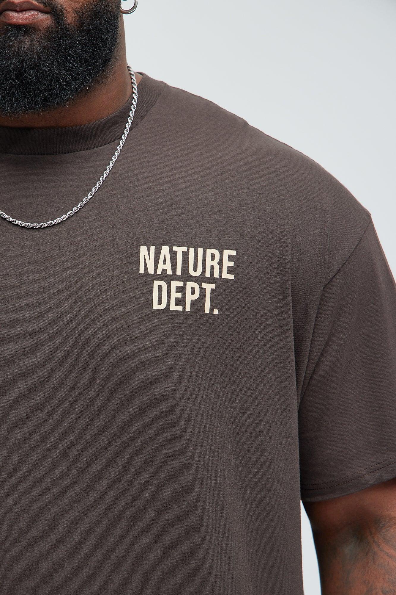 Nature Dept. Short Sleeve Tee - Brown Product Image
