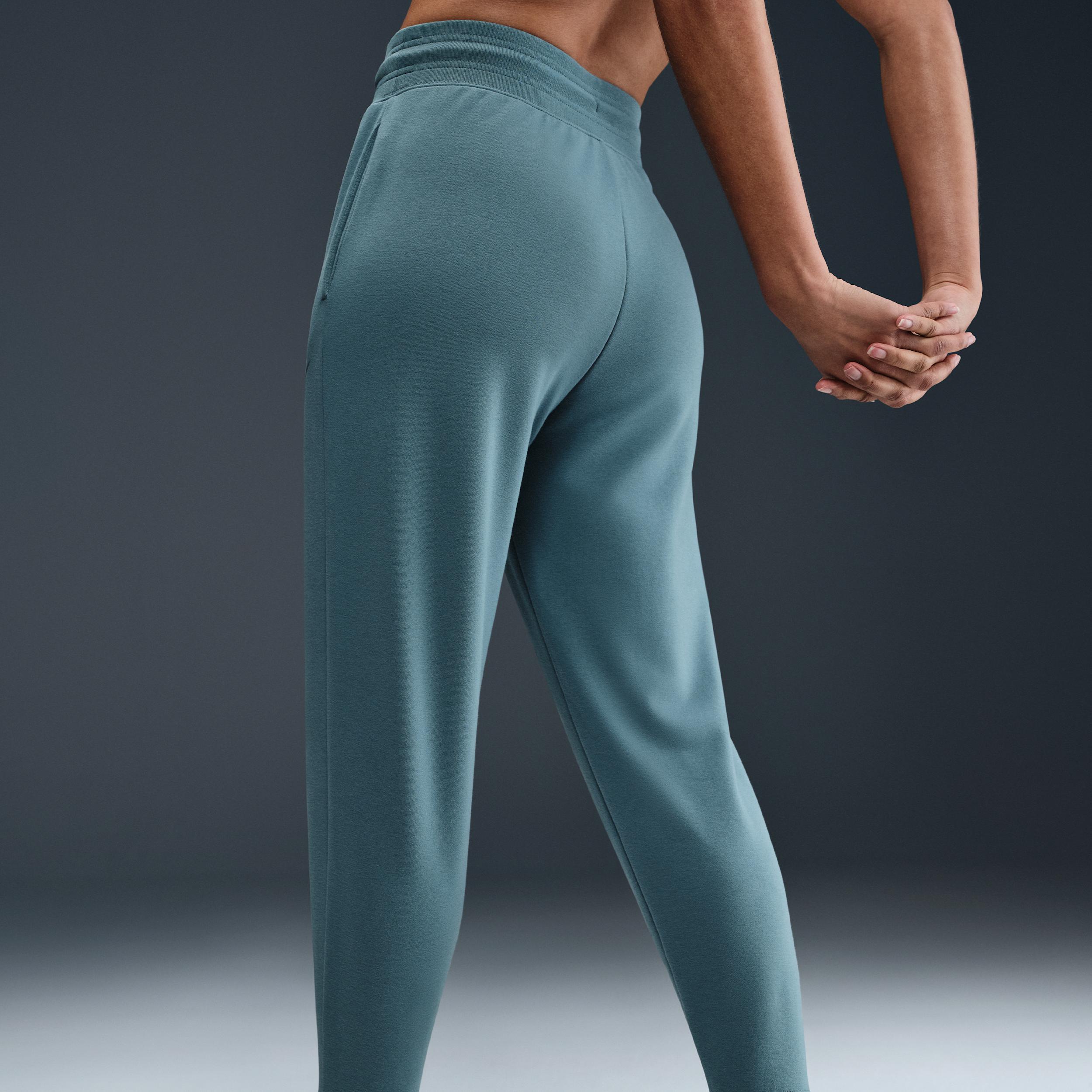 Nike Dri-FIT One Women's High-Waisted 7/8 French Terry Joggers Product Image