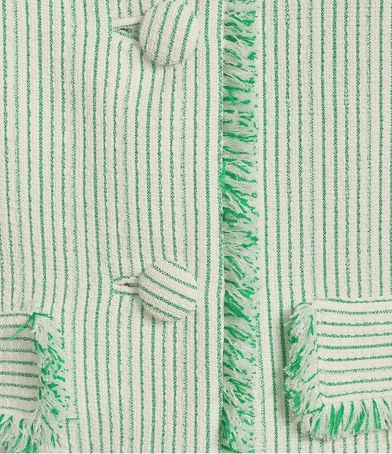 Preston & York Judith Boucle Tweed Round Neck Long Sleeve Jacket Product Image