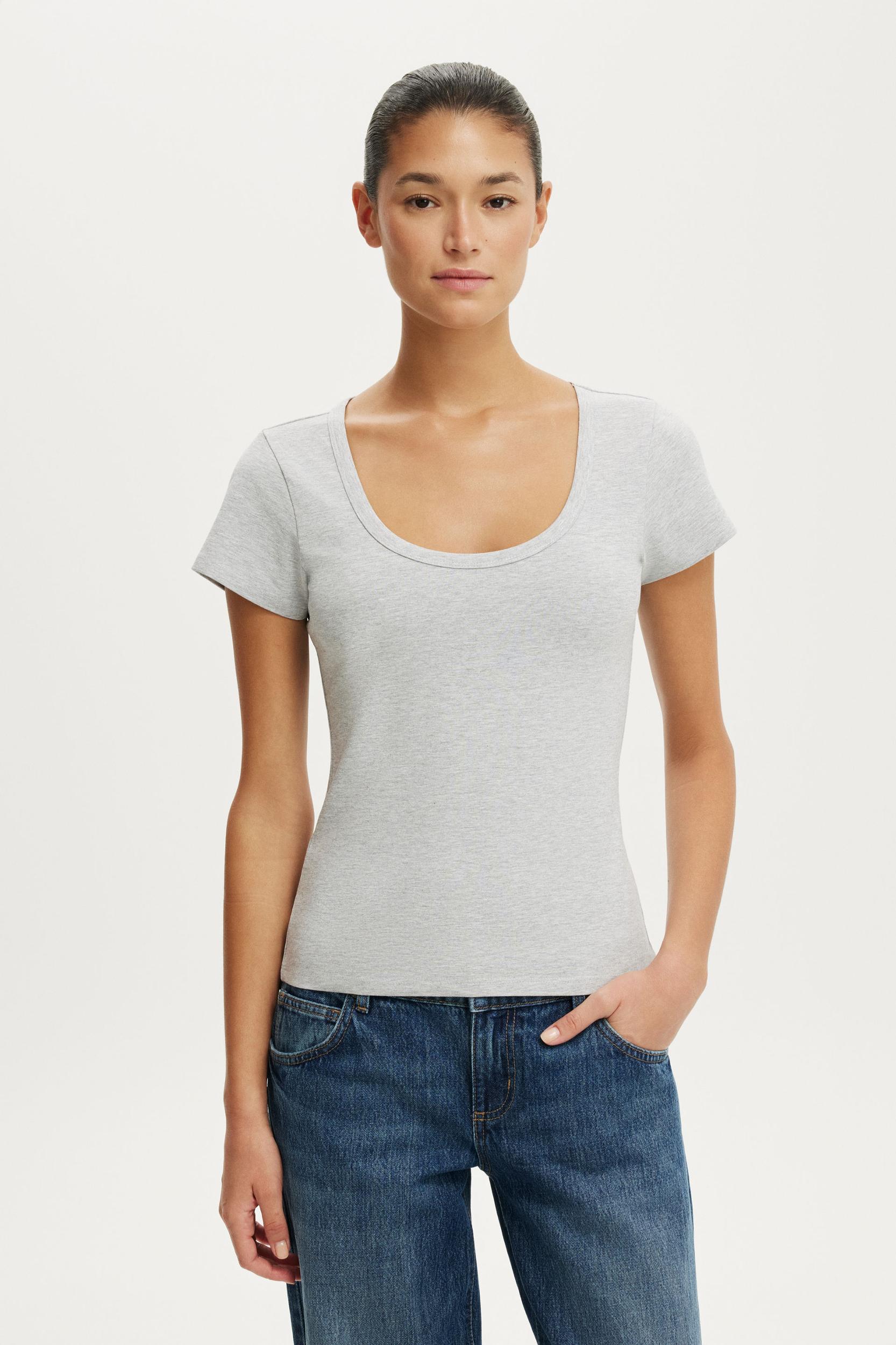 Everyday Smooth Scoop Neck Tee Product Image