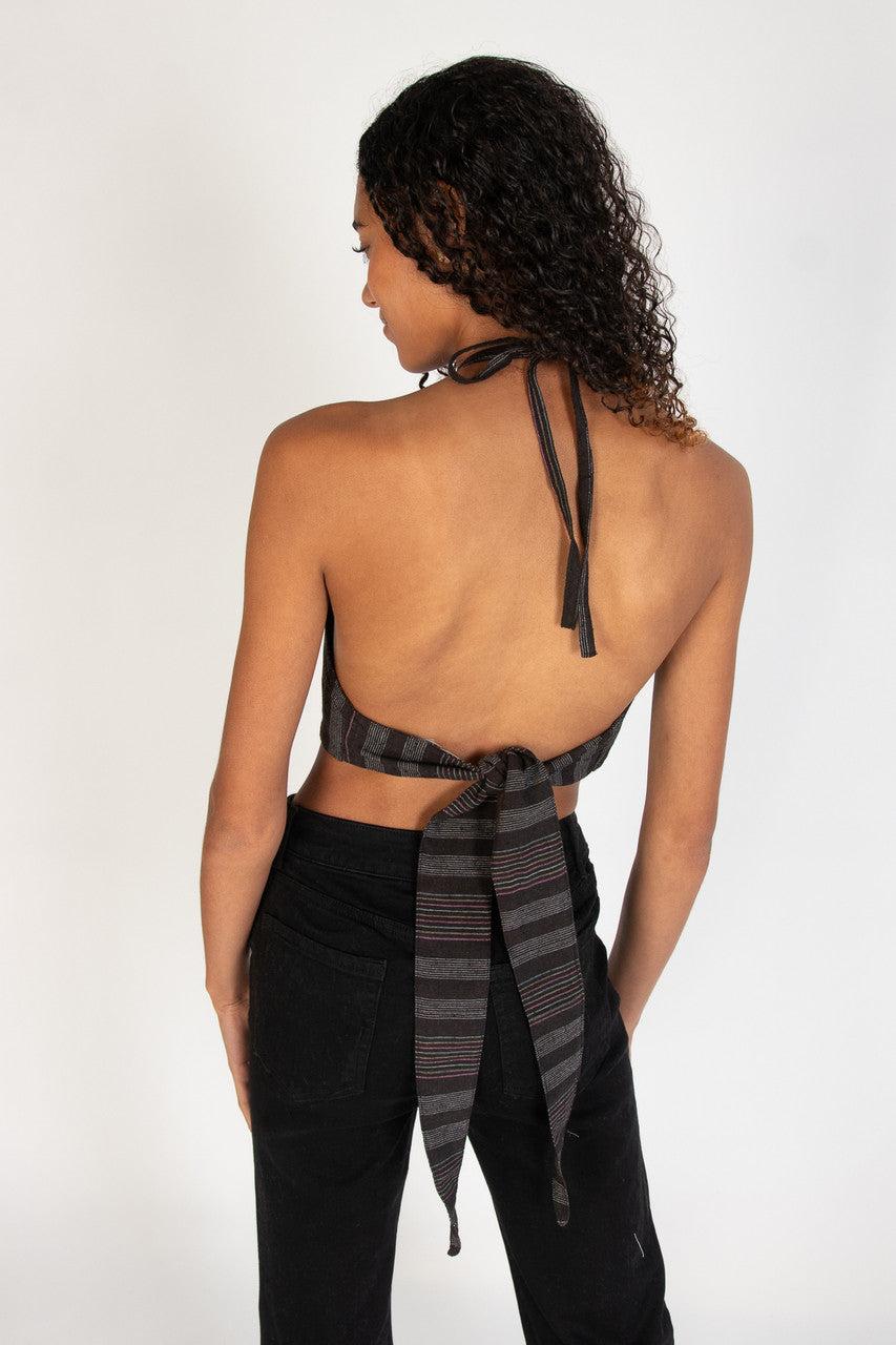 Sunflower Woven Tie Back Halter Top Product Image