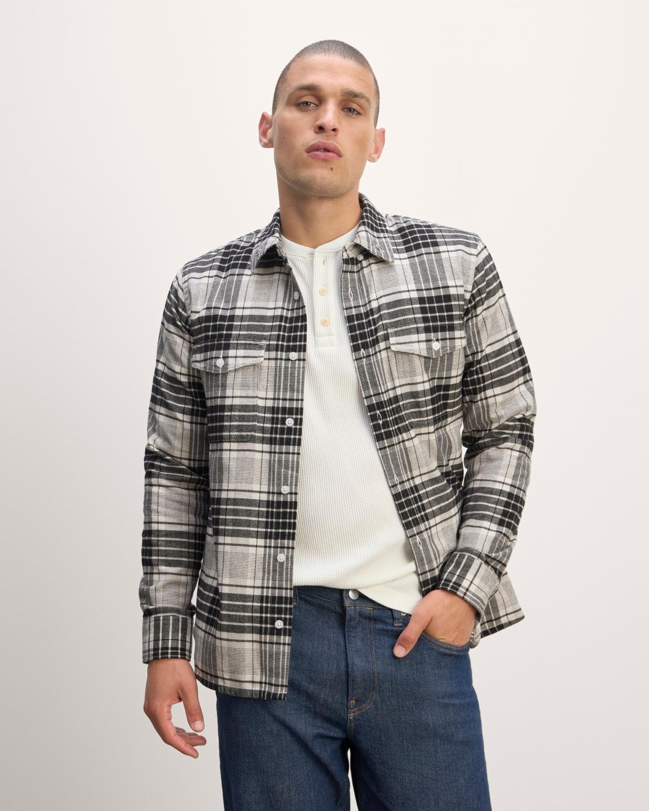 Mens Brushed Flannel Shirt by Everlane Product Image
