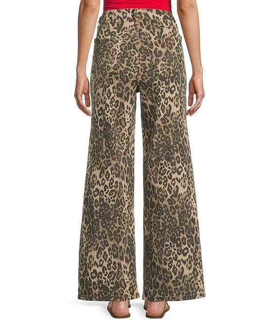 GB Wide Leg Baggy Leopard Pants Product Image
