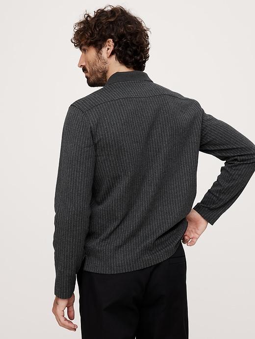 Pinstripe Jacquard Polo Product Image