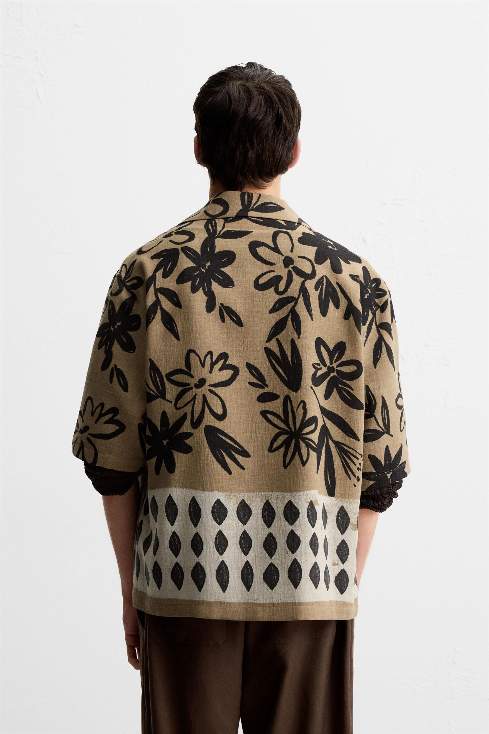CONTRAST PRINT SHIRT Product Image