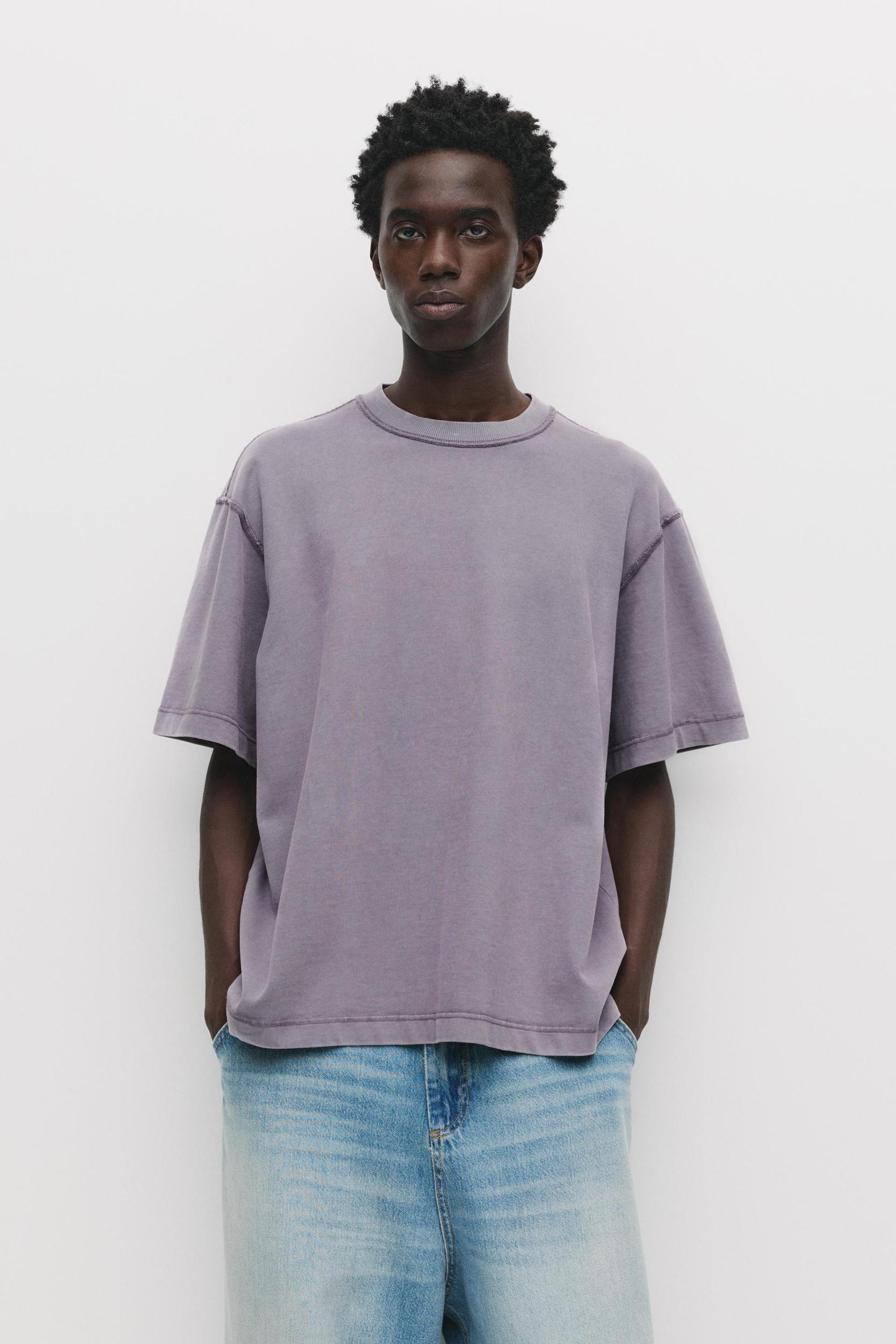 Soft-touch boxy-fit T-shirt Product Image