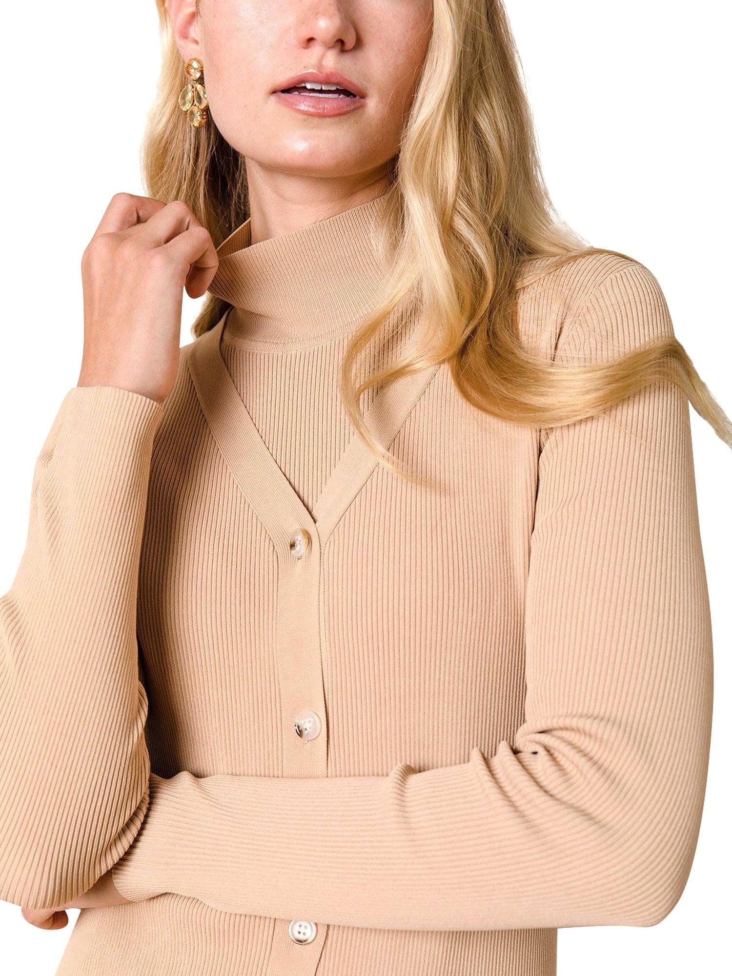 Apparalel Ribbed Cardigan Dress Product Image