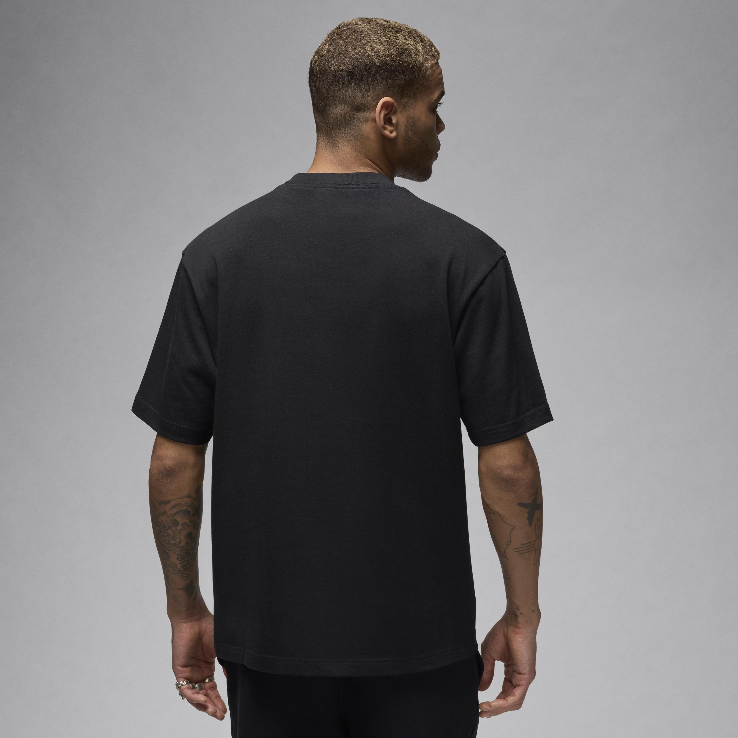 Jordan Mens Jordan Flight Essentials 85 Short Sleeve Crew - Mens Black/Black Product Image