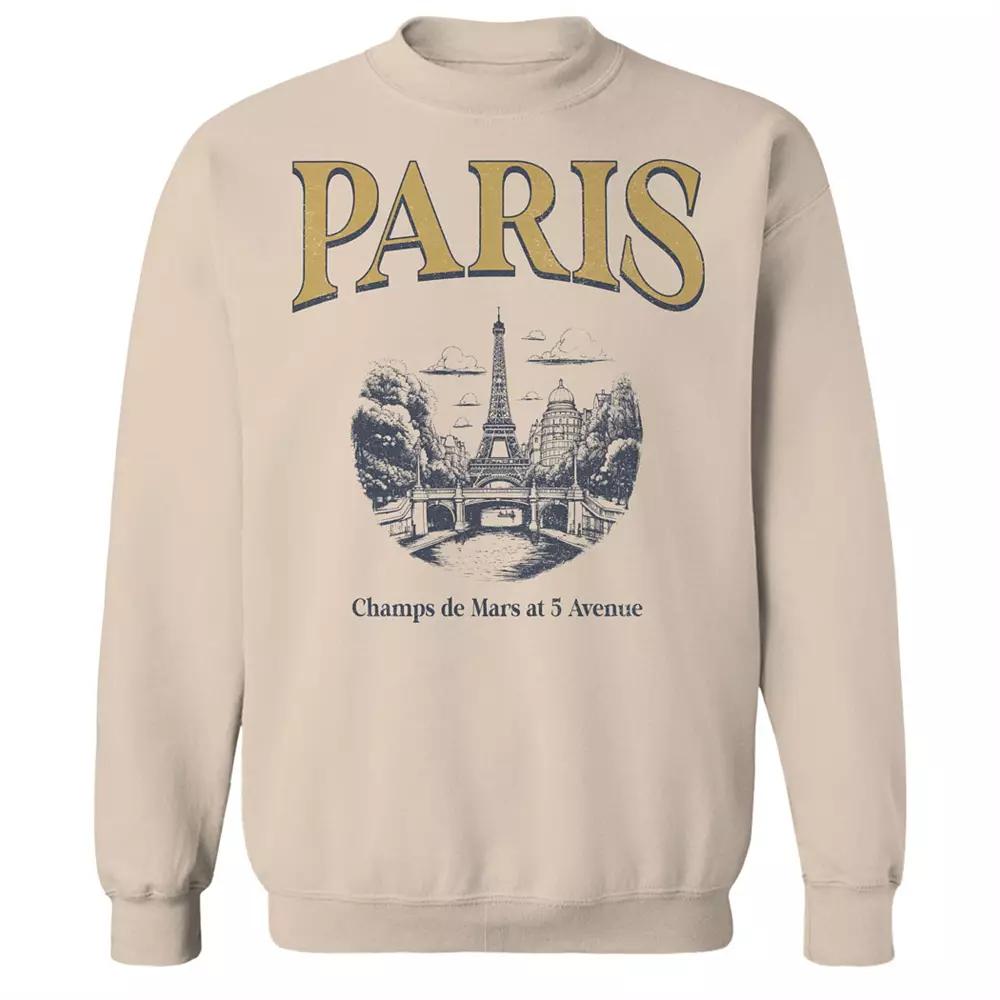 Men's Paris Ochre Fleece Sweatshirt, Size: Small, Brown Product Image