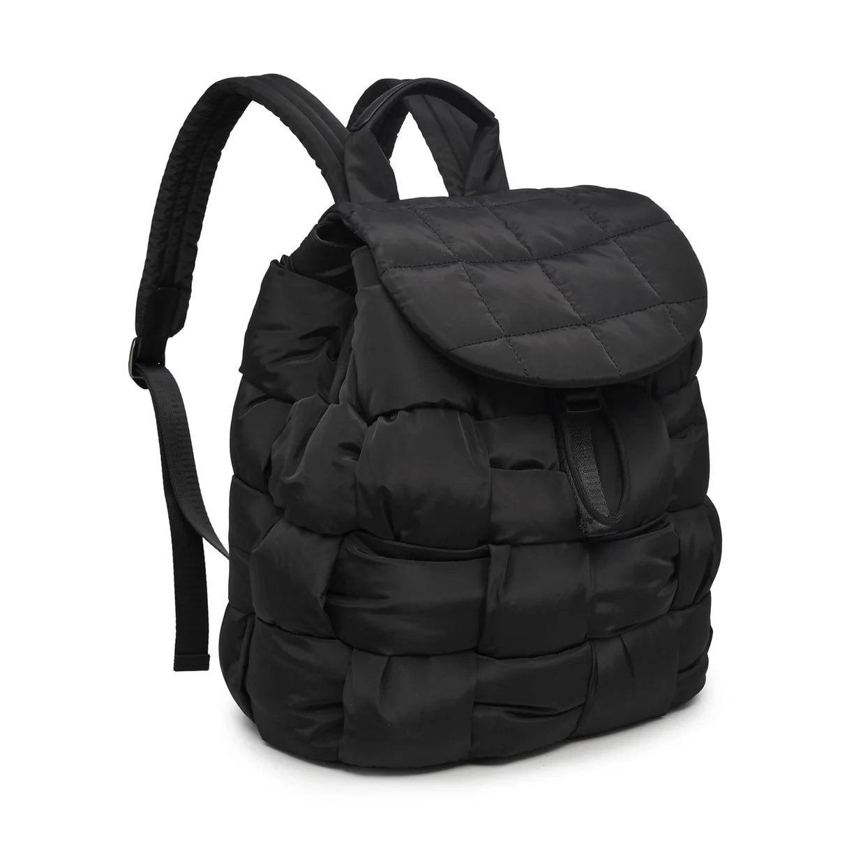 Quilted Woven Nylon Backpack Product Image