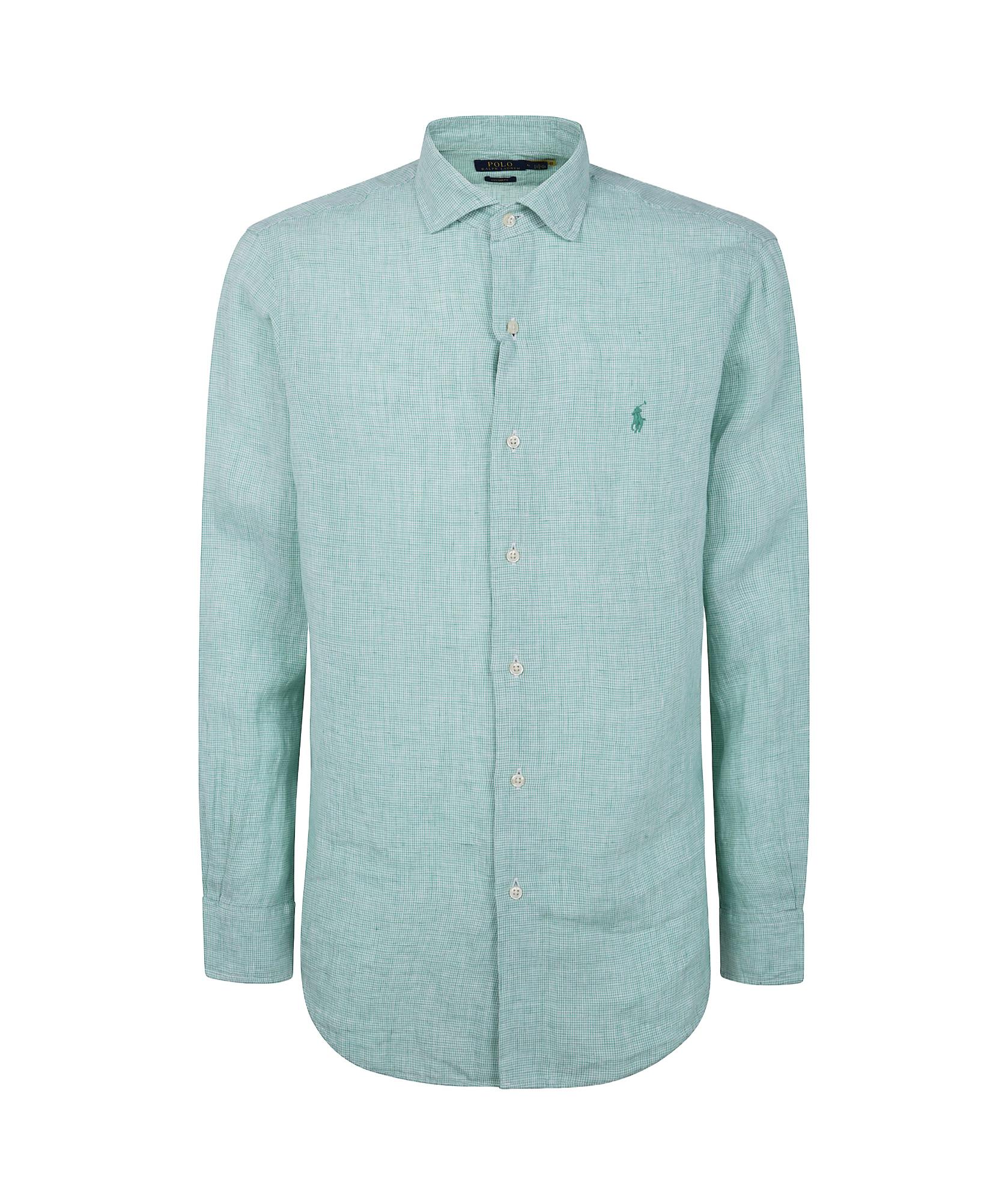 POLO RALPH LAUREN Sport Shirt Long Sleeve Clothing In Green Product Image