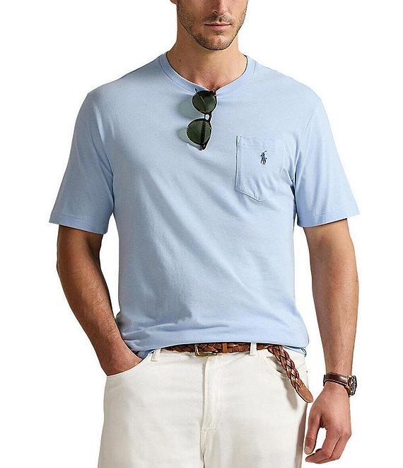 Polo Ralph Lauren Big & Tall Classic Fit Jersey Pocket Crewneck T-Shirt Product Image