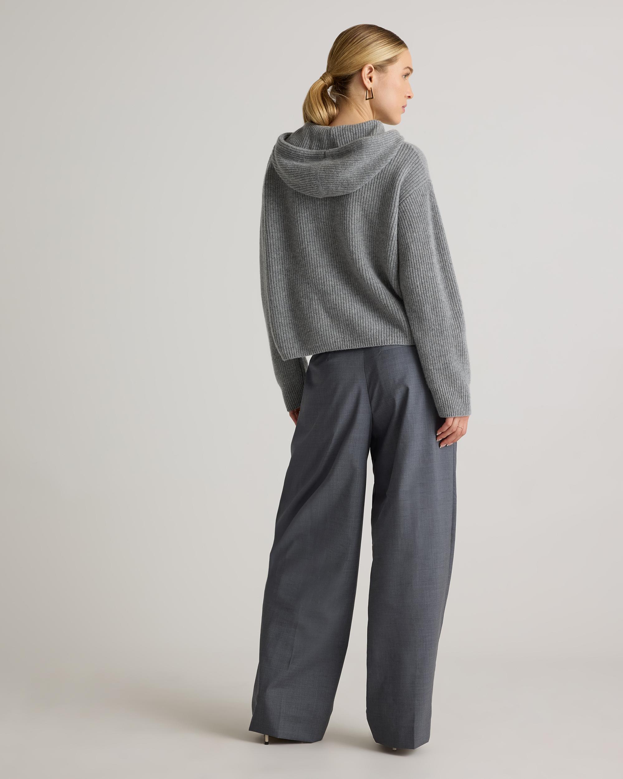 Quince | Women's Mongolian Cashmere Fisherman Crewneck Sweater Product Image