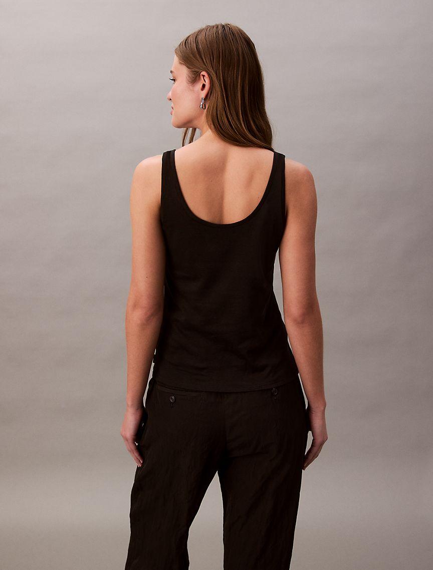 Liquid Cotton Scoop Tank Top Product Image
