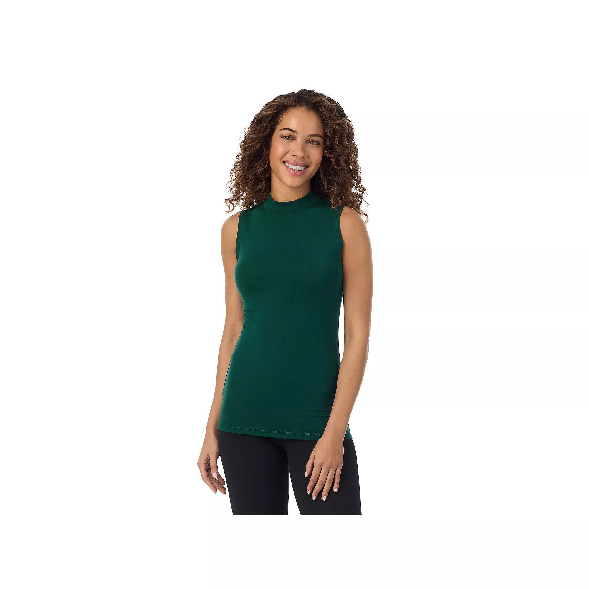 Women's Cuddl Duds® Softwear with Stretch Sleeveless Mock Neck Tank Top,  Product Image
