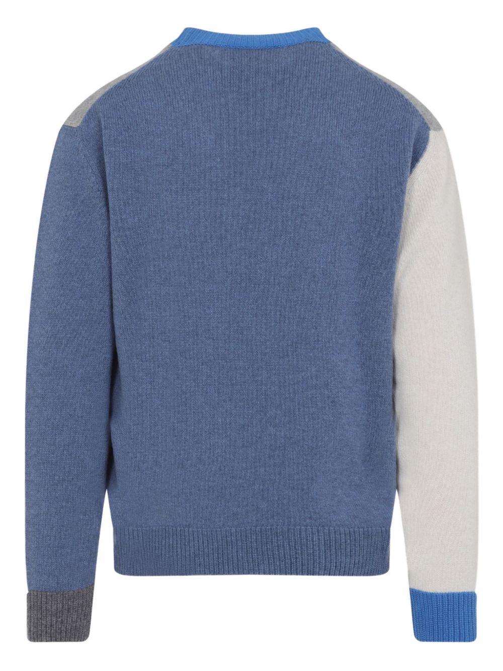 colour-block cashmere sweater Product Image