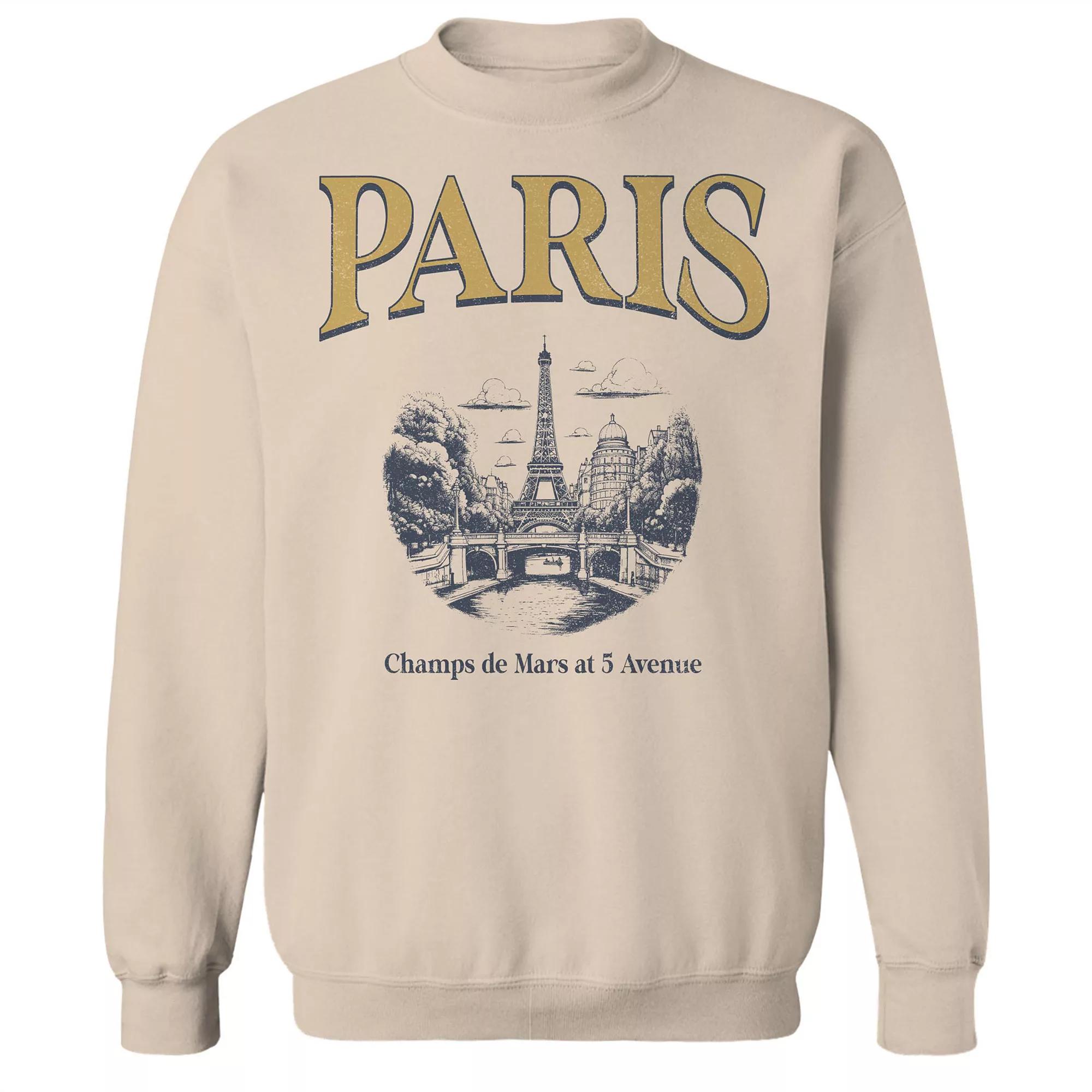 Men's Paris Ochre Fleece Sweatshirt, Size: Small, Brown Product Image