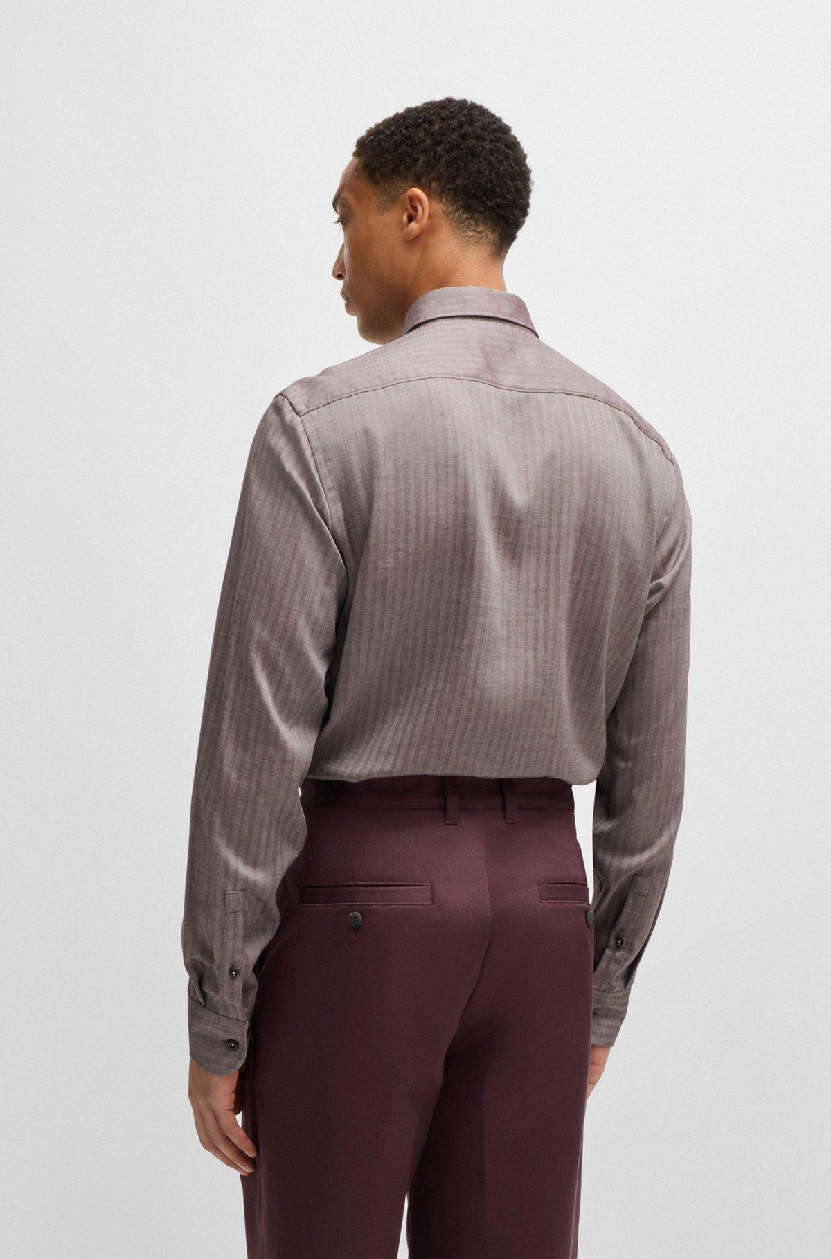 Casual-fit shirt in herringbone twill Product Image