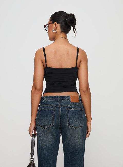 Race My Mind Top Black Product Image