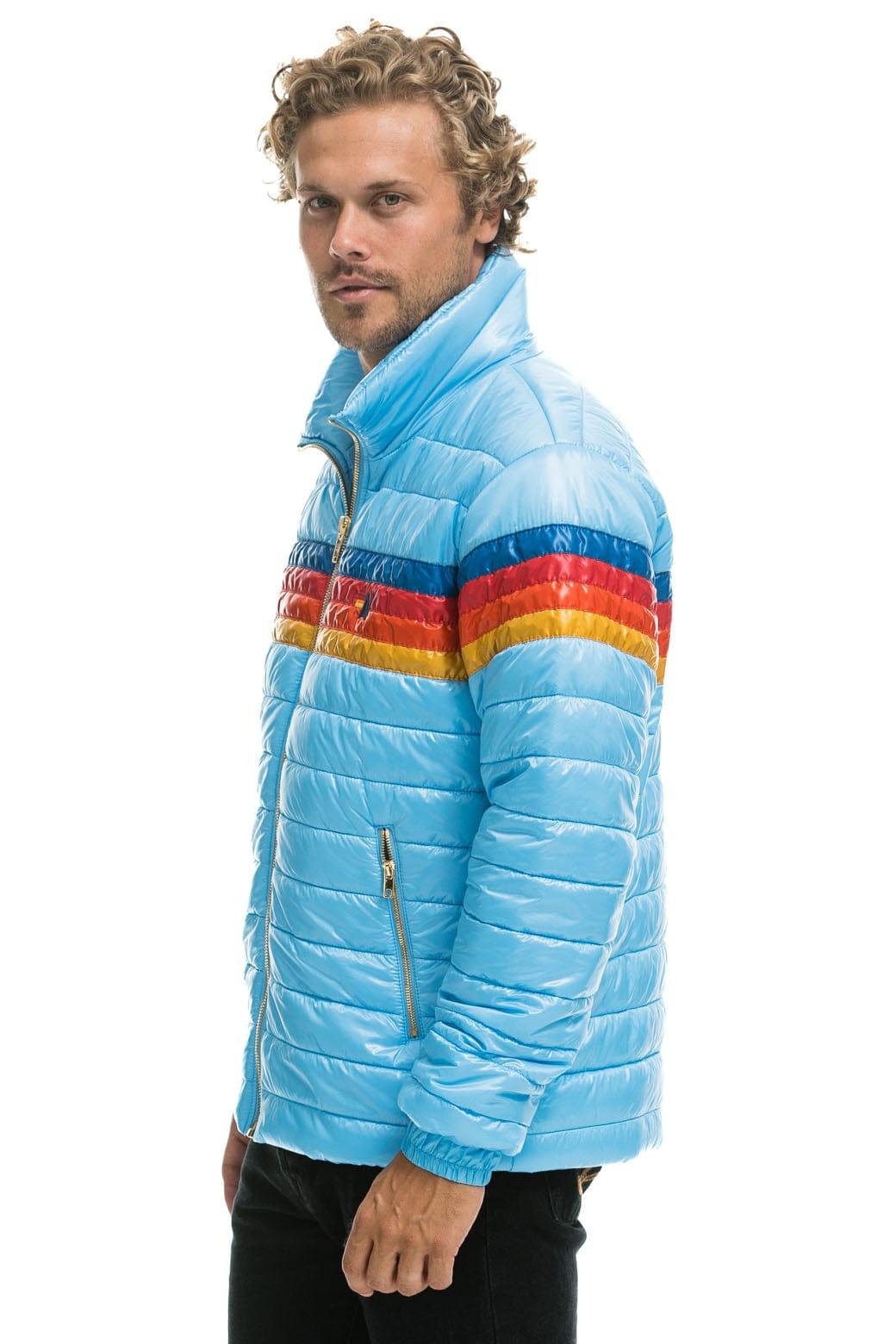 4 STRIPE TRAVELER JACKET - GLOSSY SKY Male Product Image