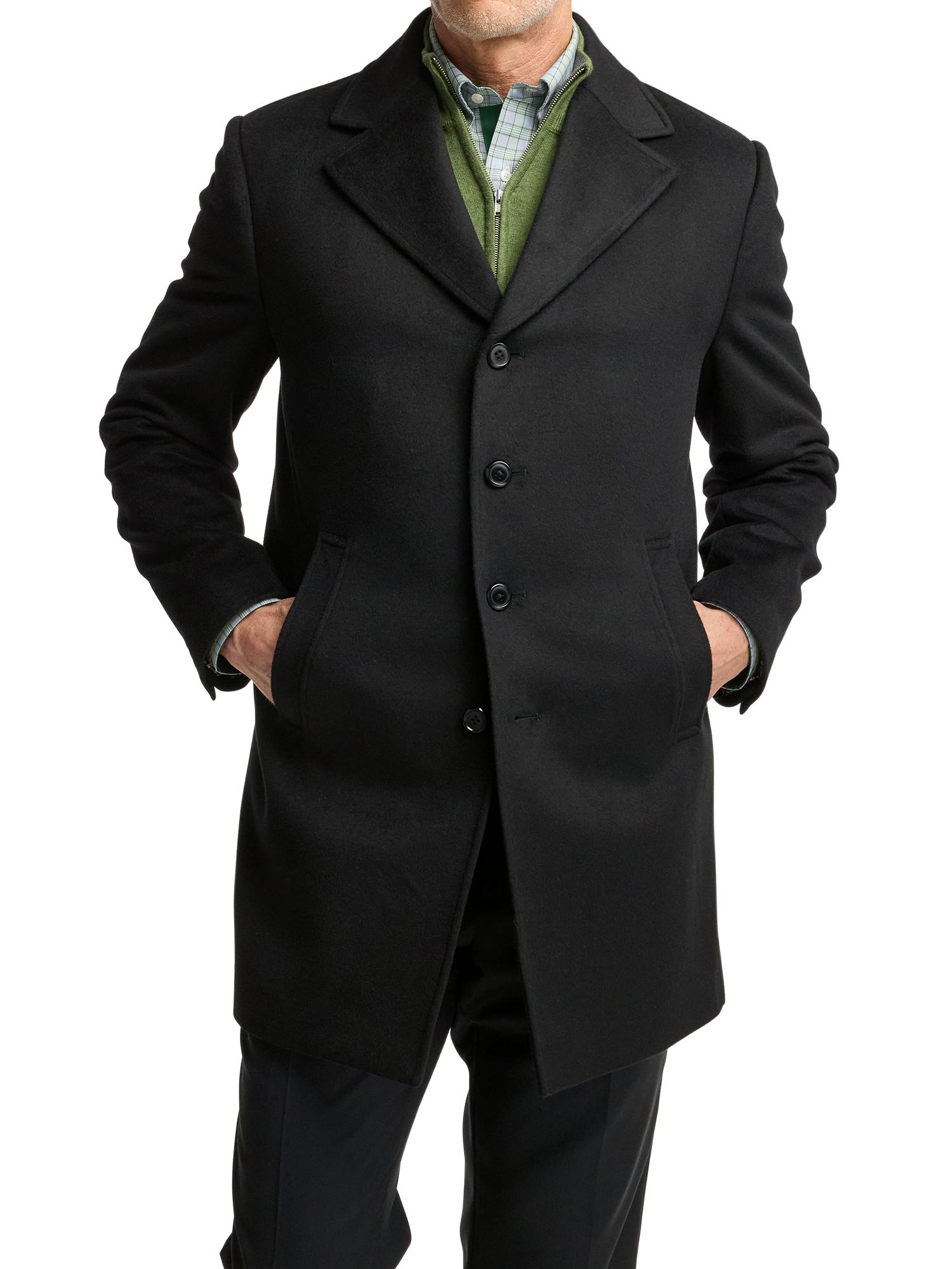 Wool Blend Topcoat - Black Product Image