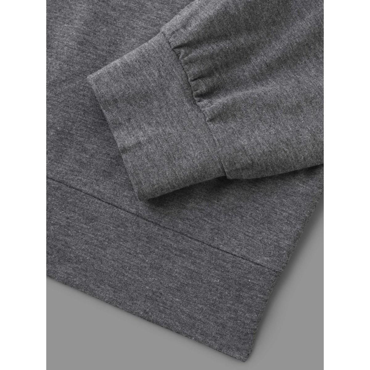 Plus Size Star & Moon Print Round Neck Sweatshirt Women DimGray Casual Non Round Neck Everyday Sweatshirts BloomChic 10/M Product Image