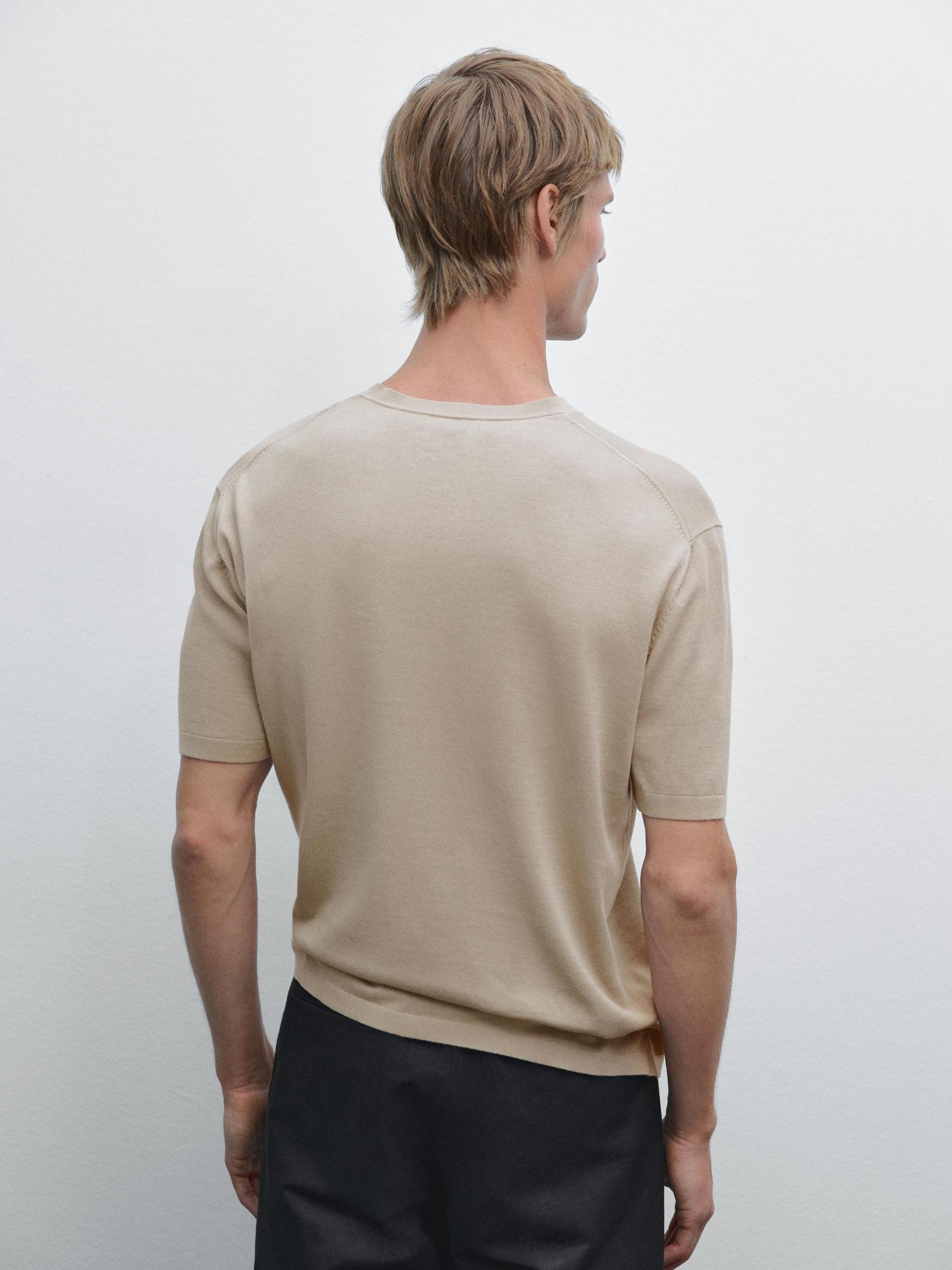 100% cotton knit T-shirt Product Image