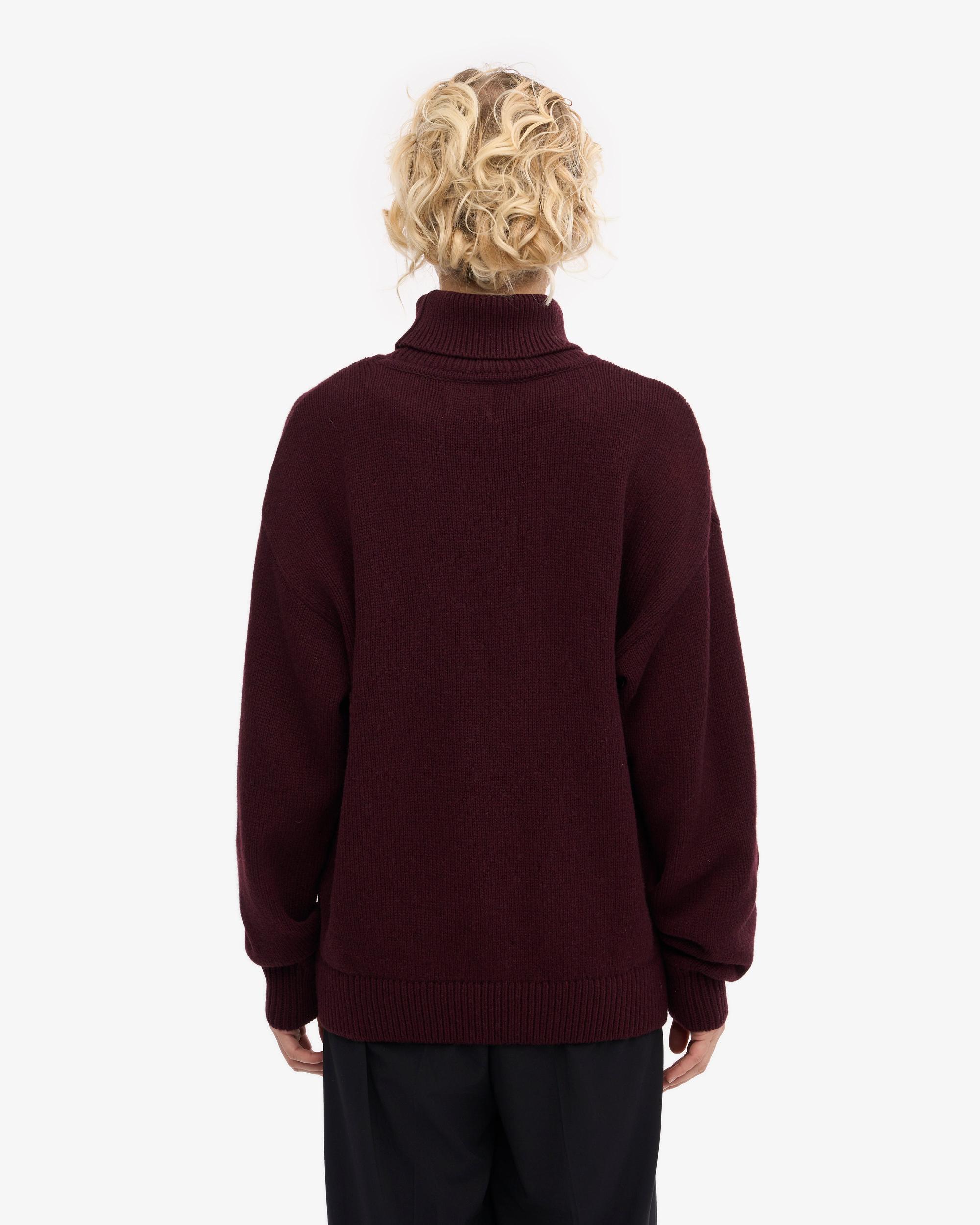 Merino Wool Turtleneck - Stone Blue Product Image