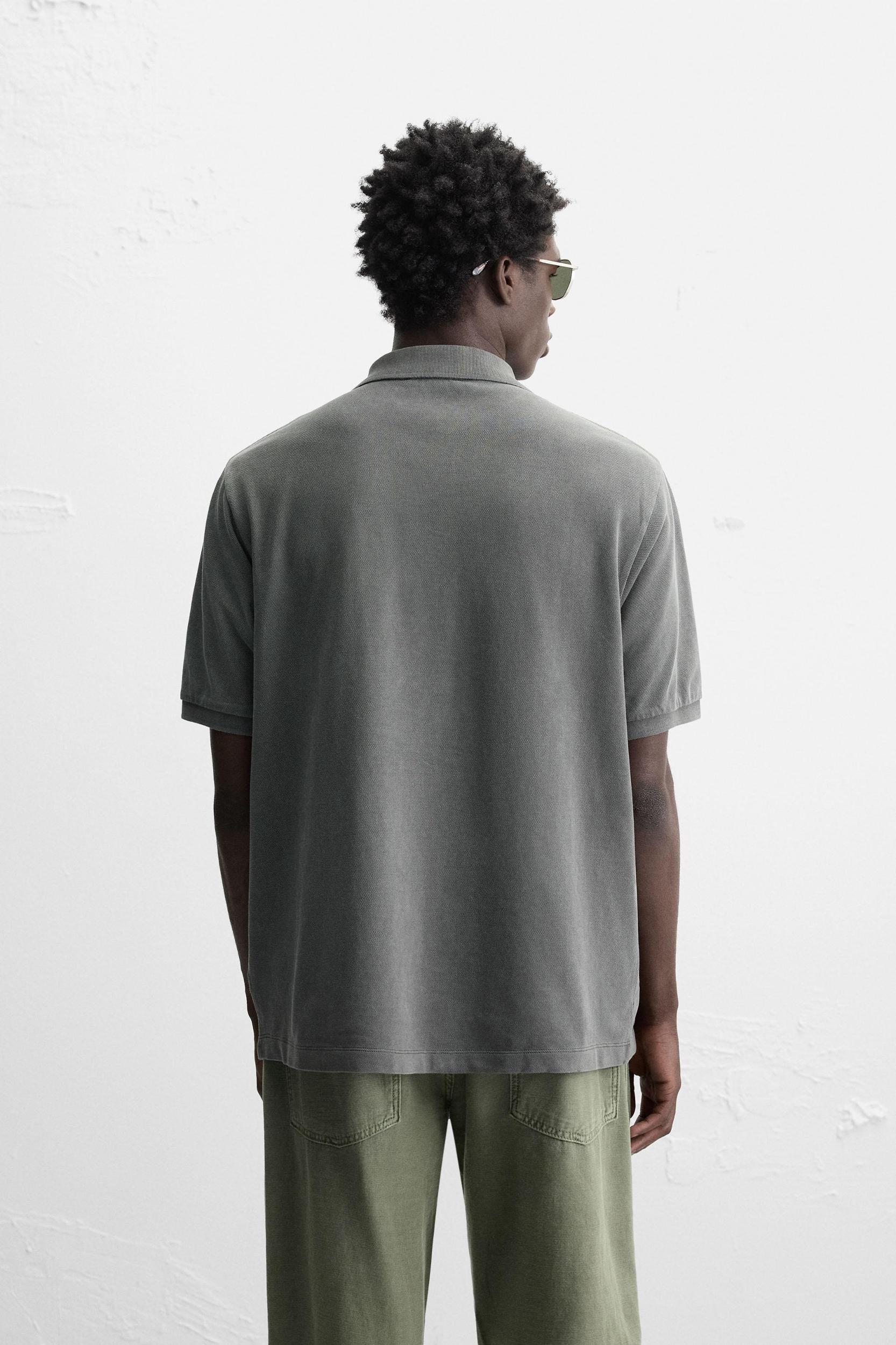 WASHED PIQUÉ POLO SHIRT Product Image