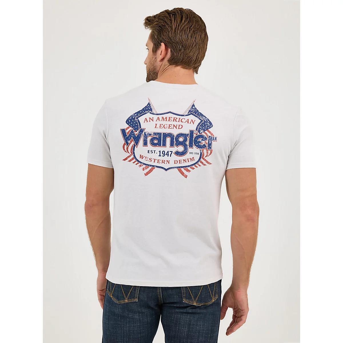 Men's Wrangler Back Graphic T-Shirt in Hound Product Image