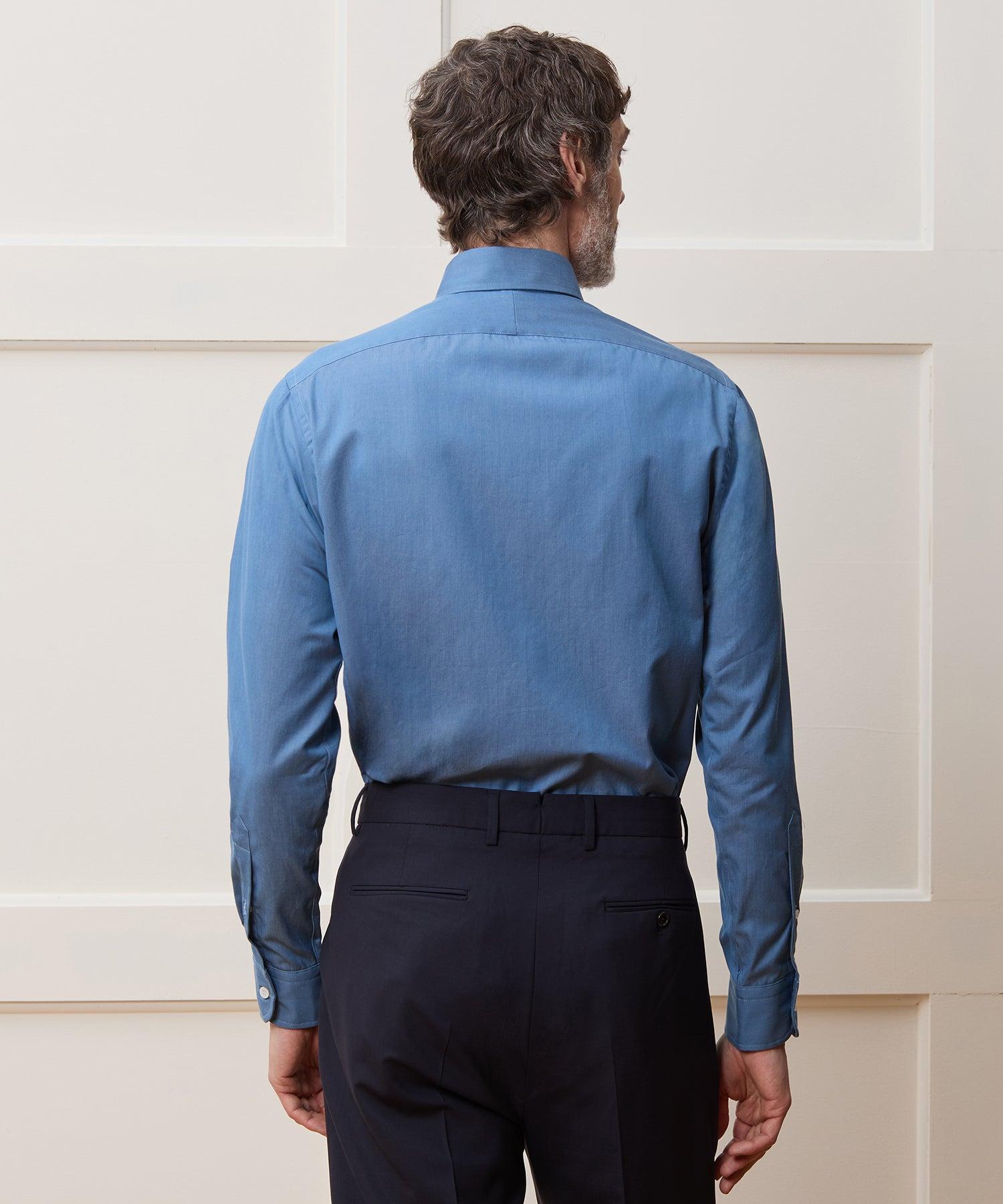 Hamilton + Todd Snyder Chambray Long Point Collar Dress Shirt Product Image