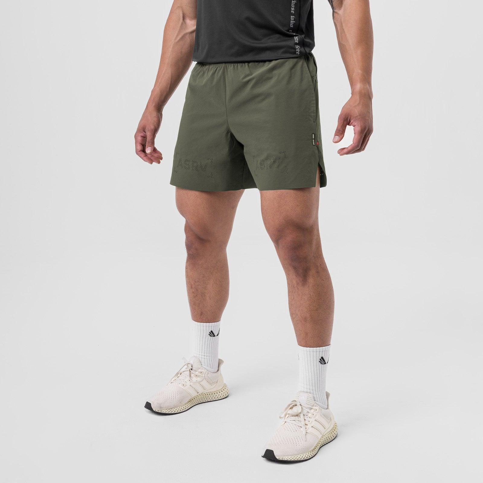 0737. Ripstop 6" Perforated Short - Olive Male Product Image