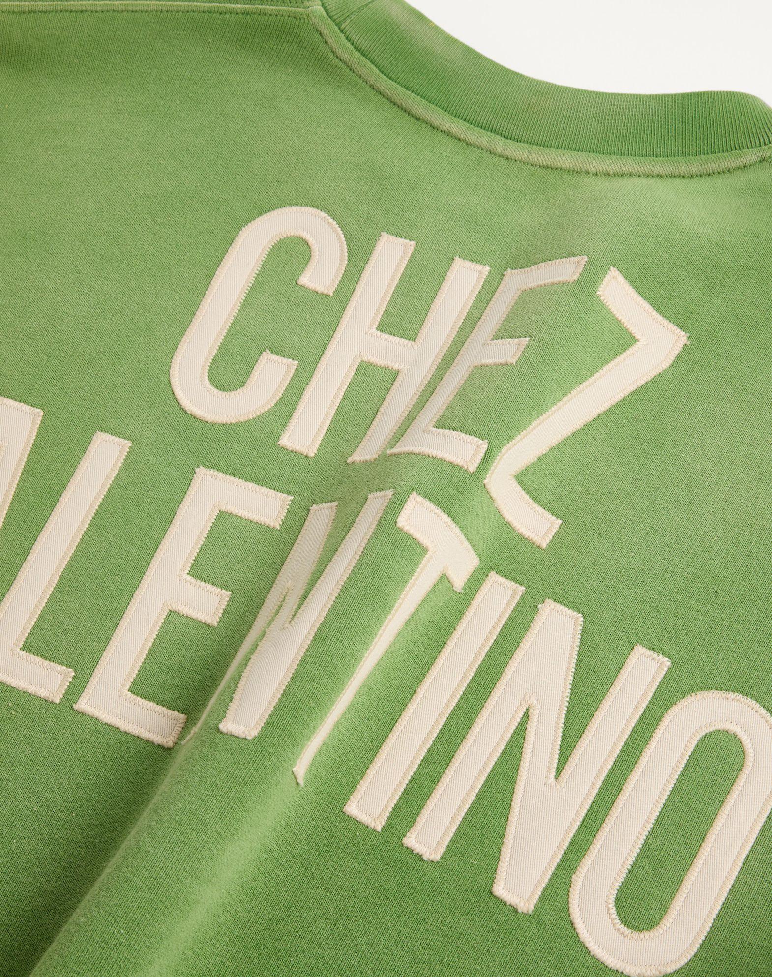 Cotton Sweatshirt With Chez Valentino Print And Embroidery Product Image