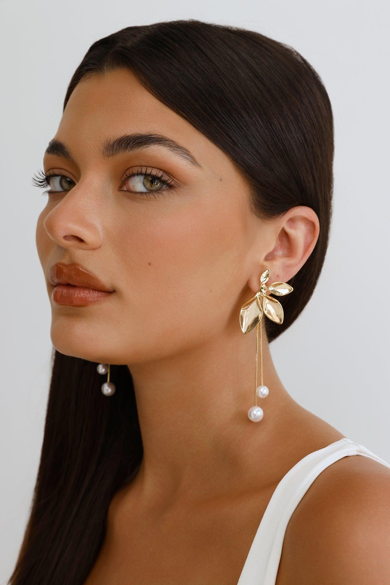 Everything More Earrings Gold Product Image