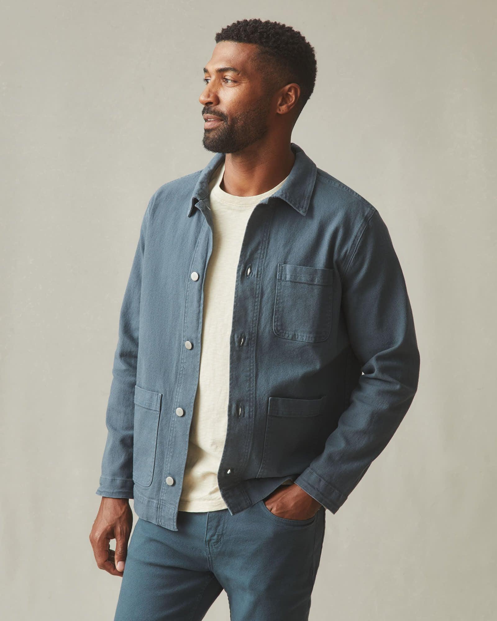 Unisex Roughneck Chore Jacket - Vintage Indigo Product Image
