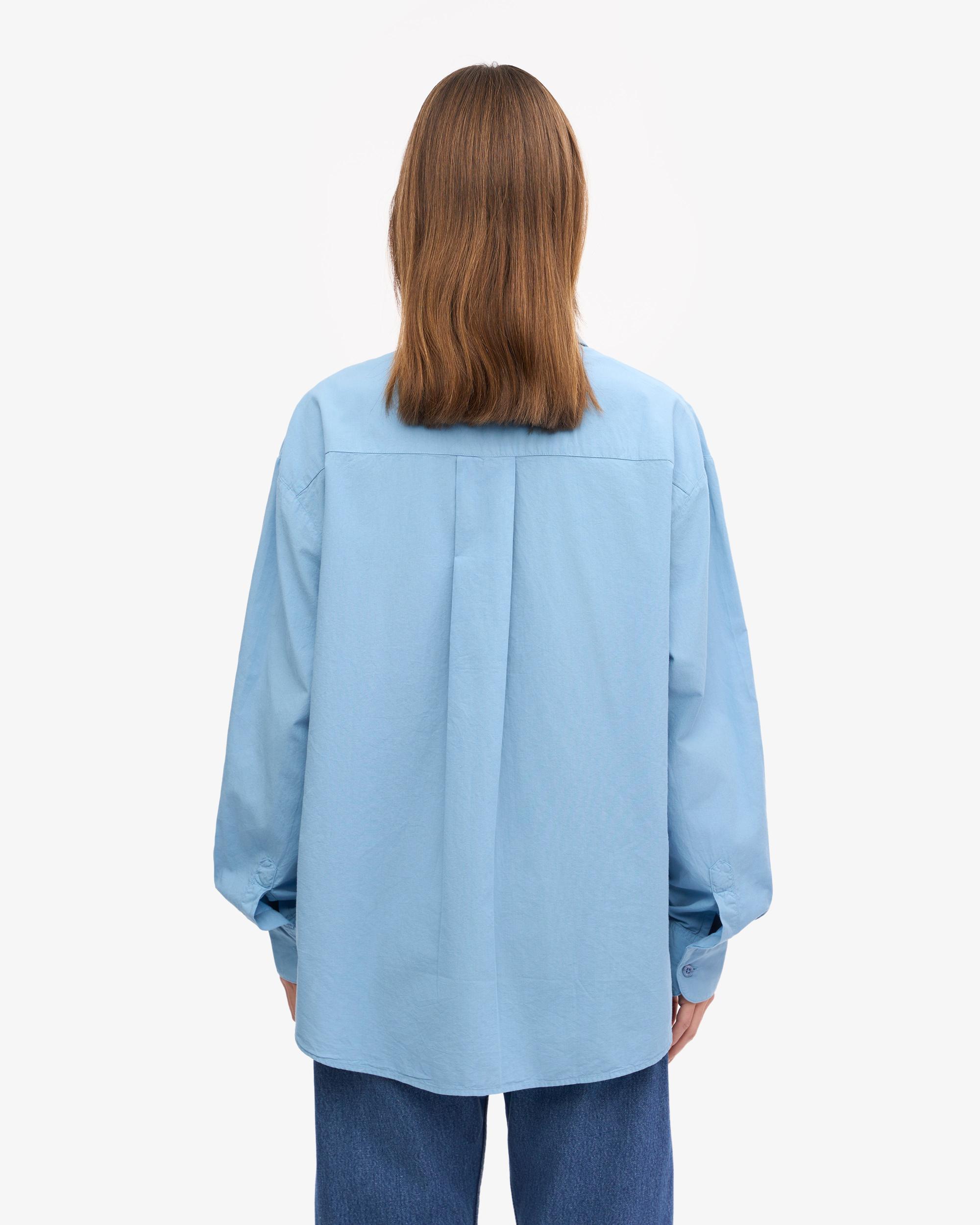 Organic Oversized Shirt - Seaside Blue Product Image