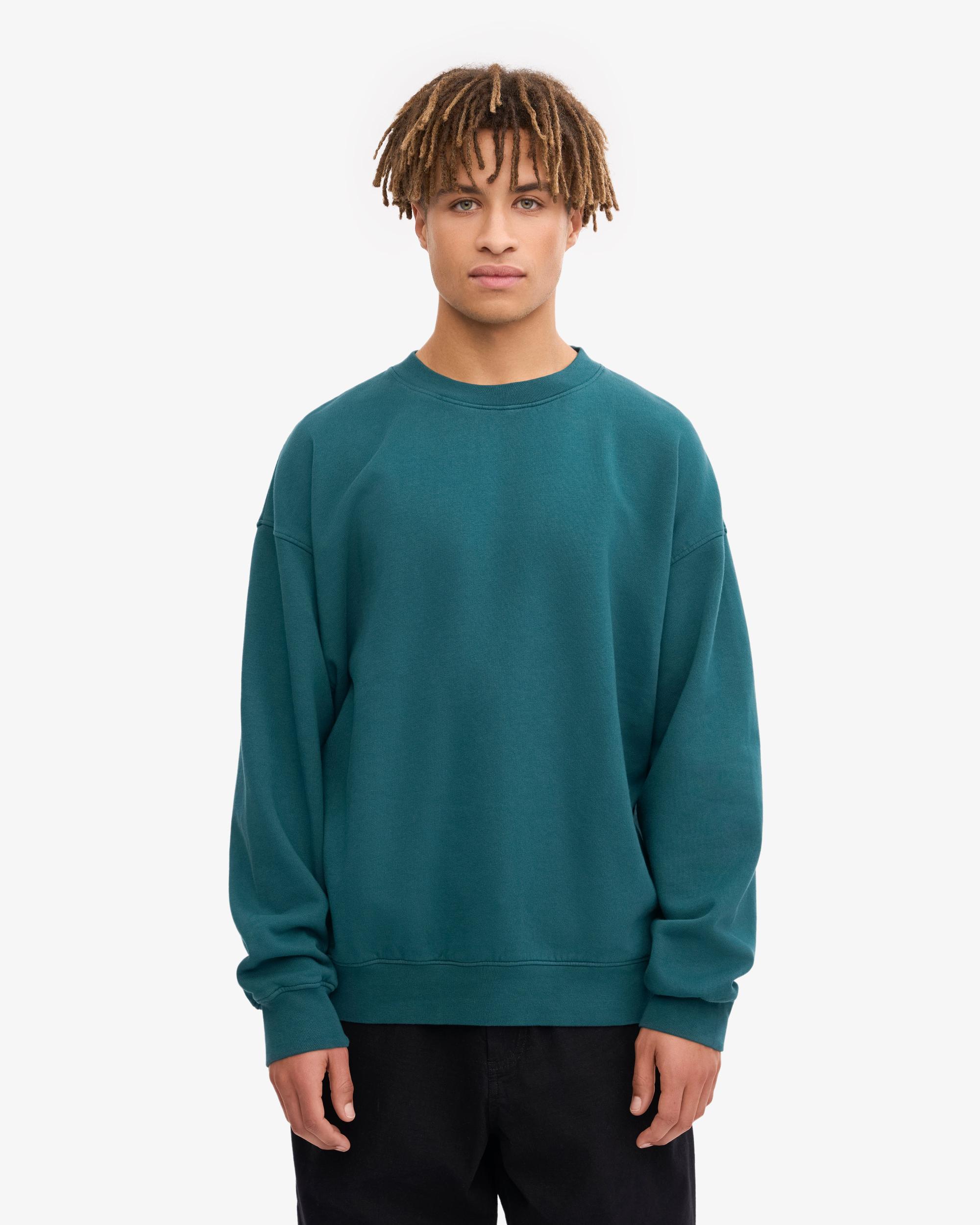 Organic Oversized Crew - Ocean Green Product Image
