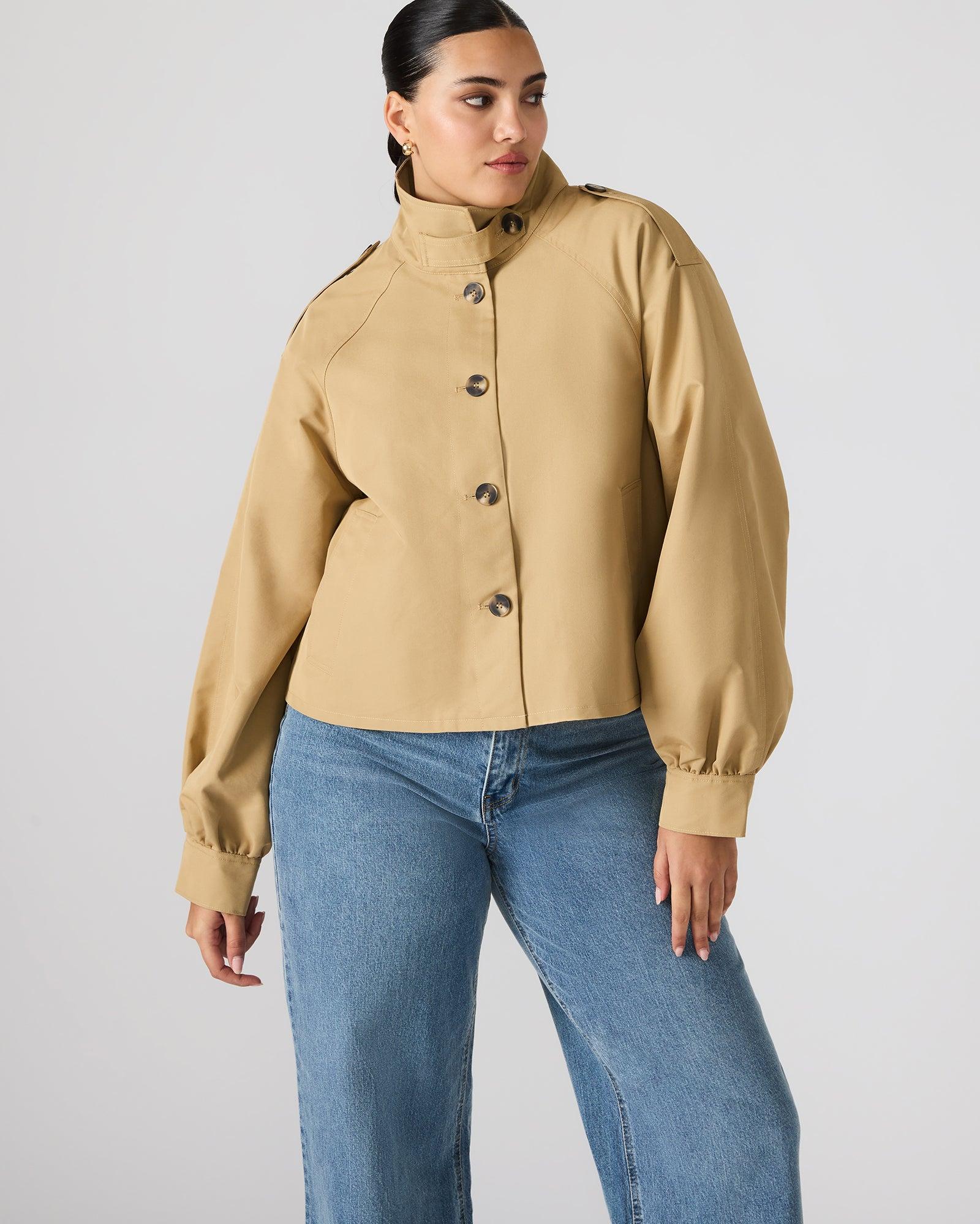 KAYLEE JACKET MEDIUM KHAKI Female Product Image