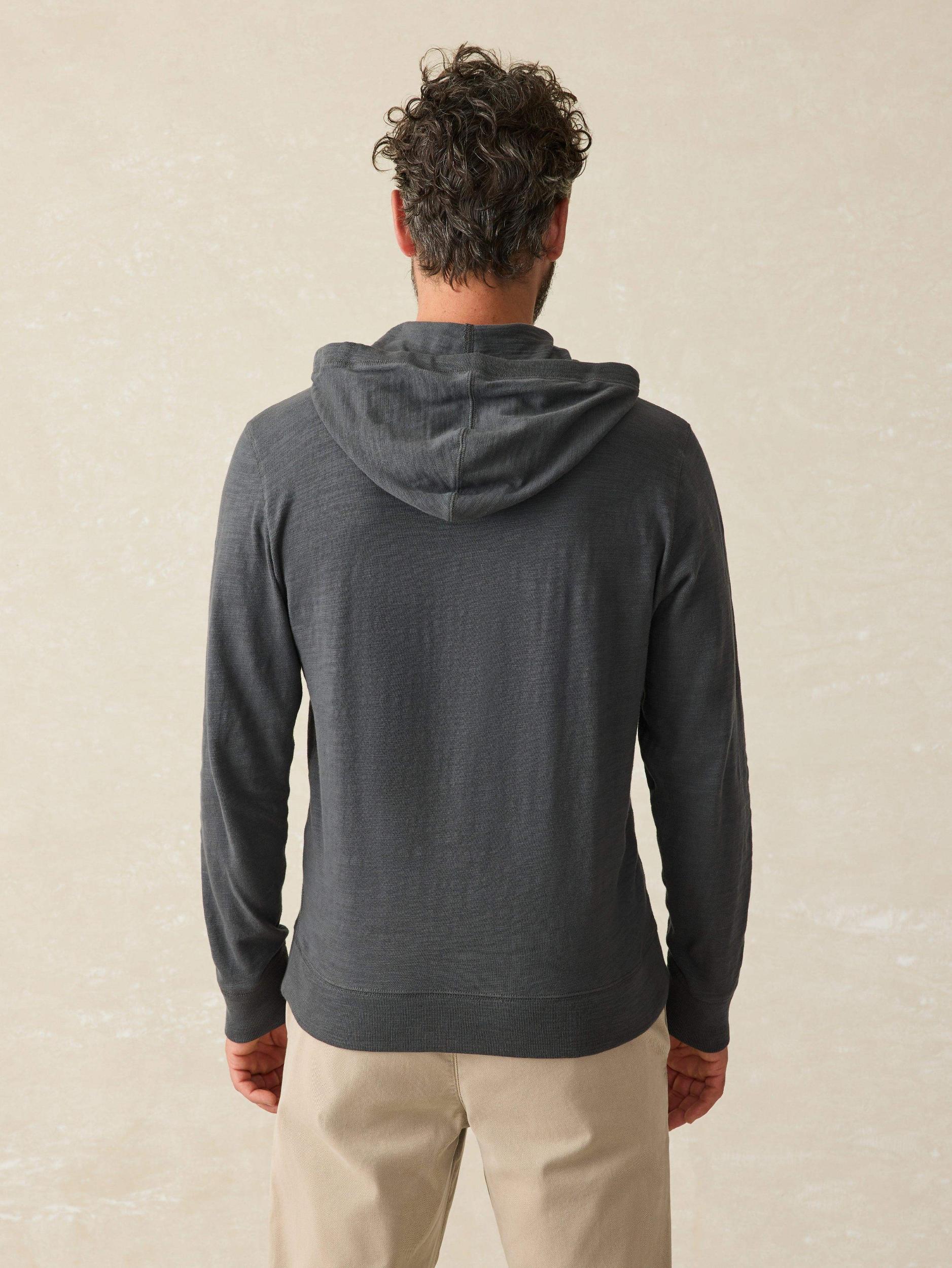 Sunwashed Midweight Organic Hoodie - Graphite Male Product Image