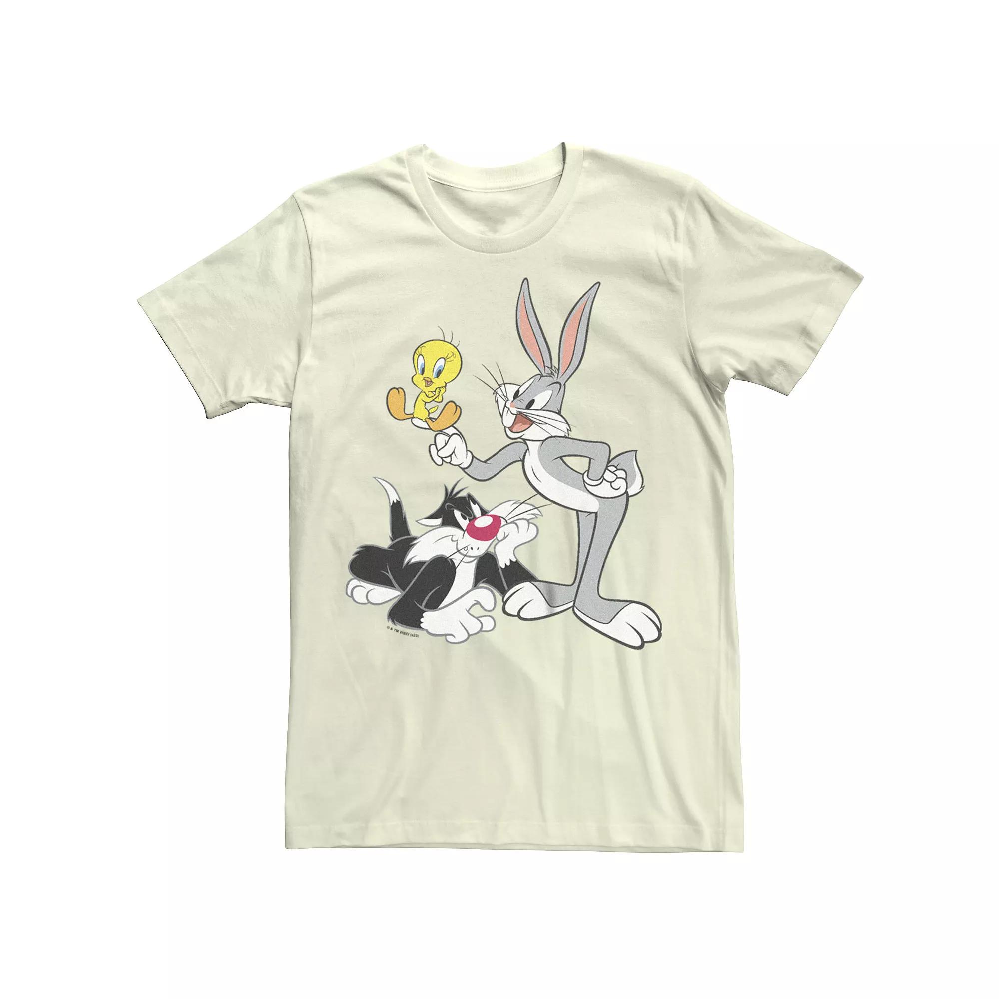 Men's Looney Tunes Bugs Bunny Tweety And Sylvester Graphic Tee,  Product Image