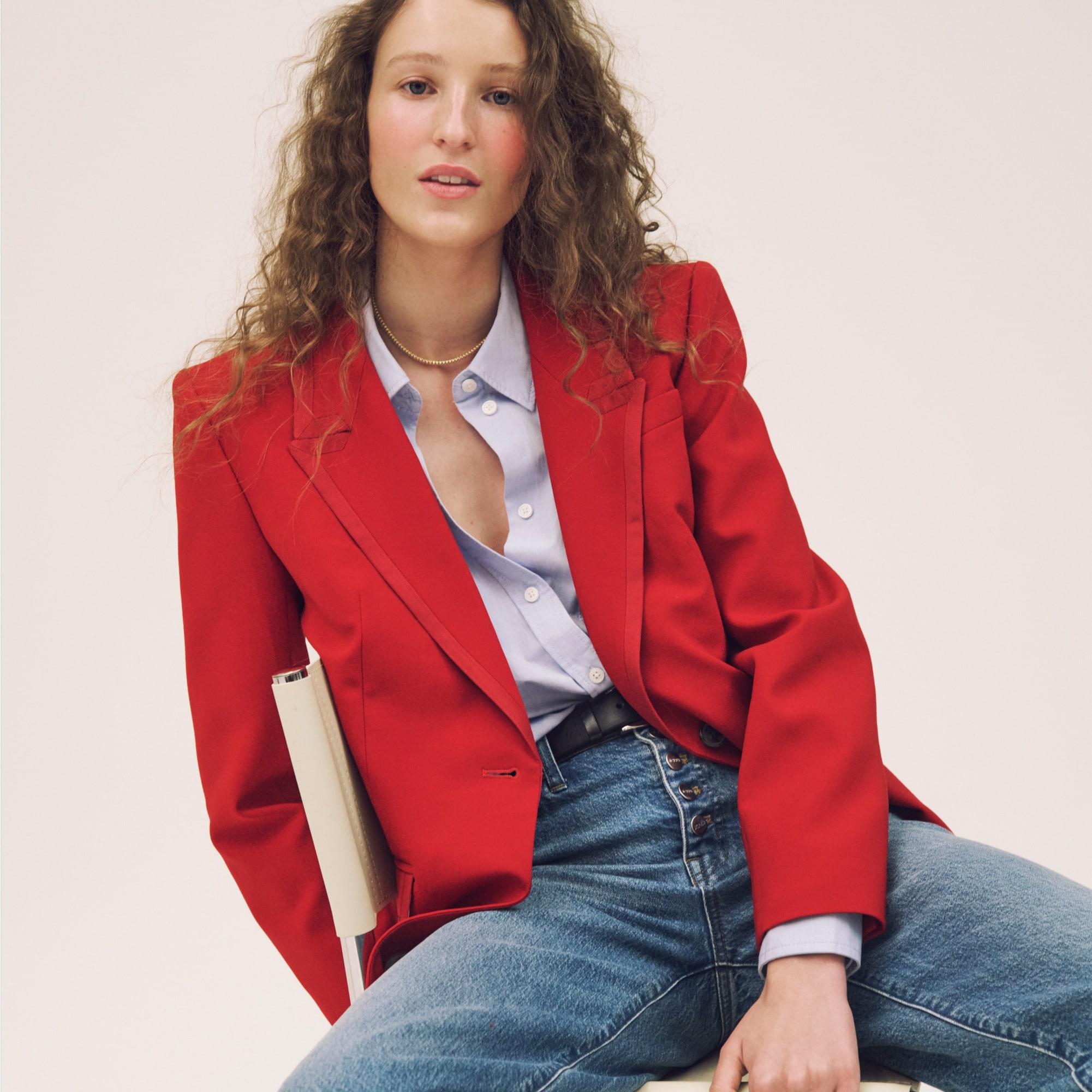 Slim-wide jean with button-fly Product Image