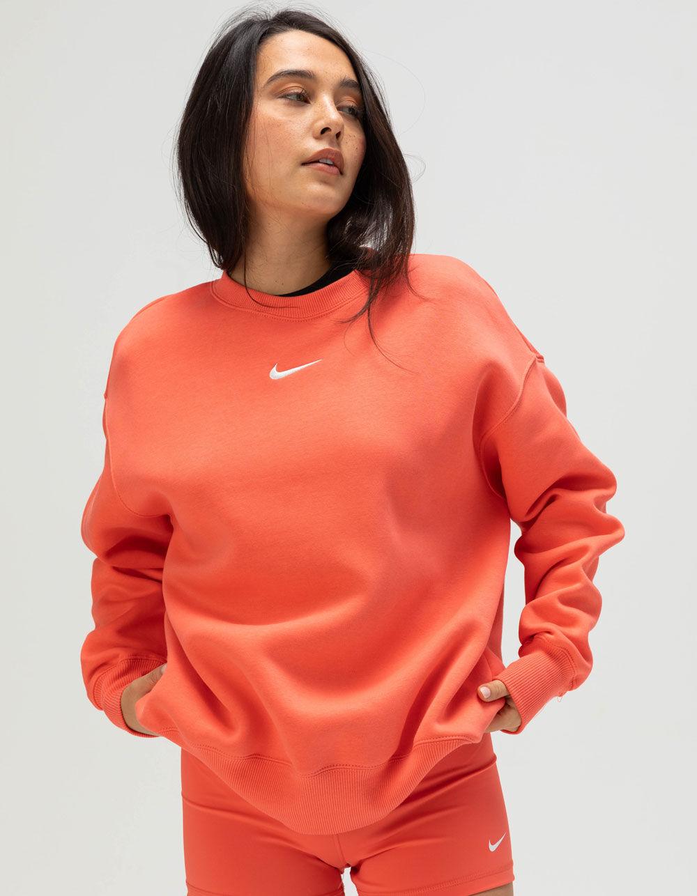 NIKE Sportswear Womens Oversized Crewneck Sweatshirt - CORAL Product Image