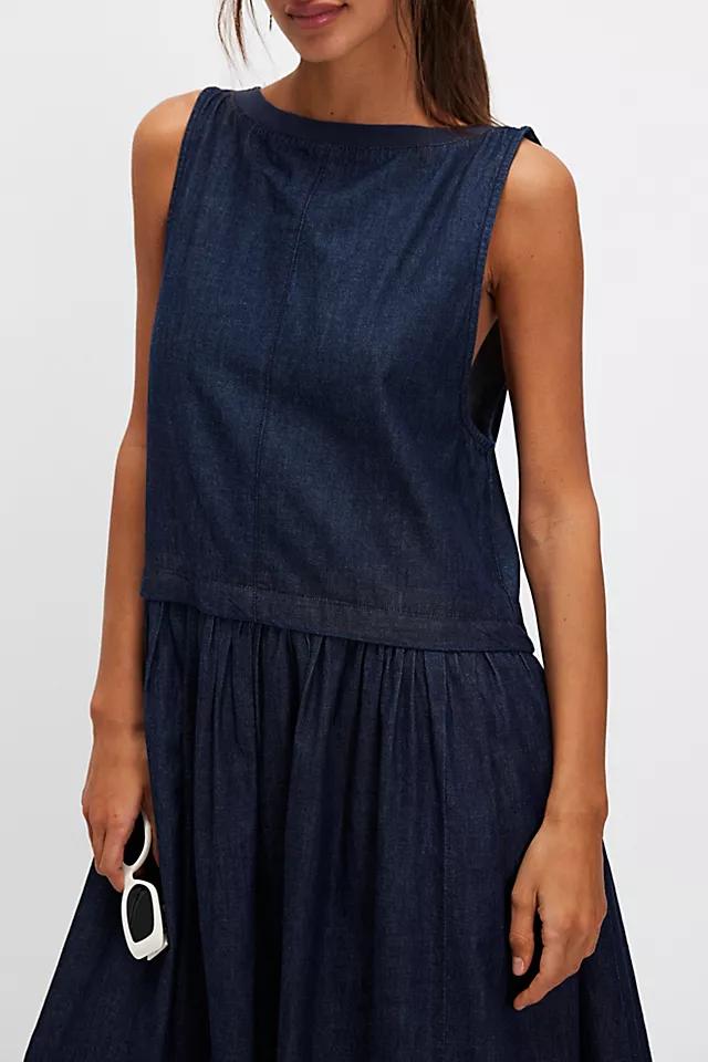 Soraya Denim Midi Dress Product Image