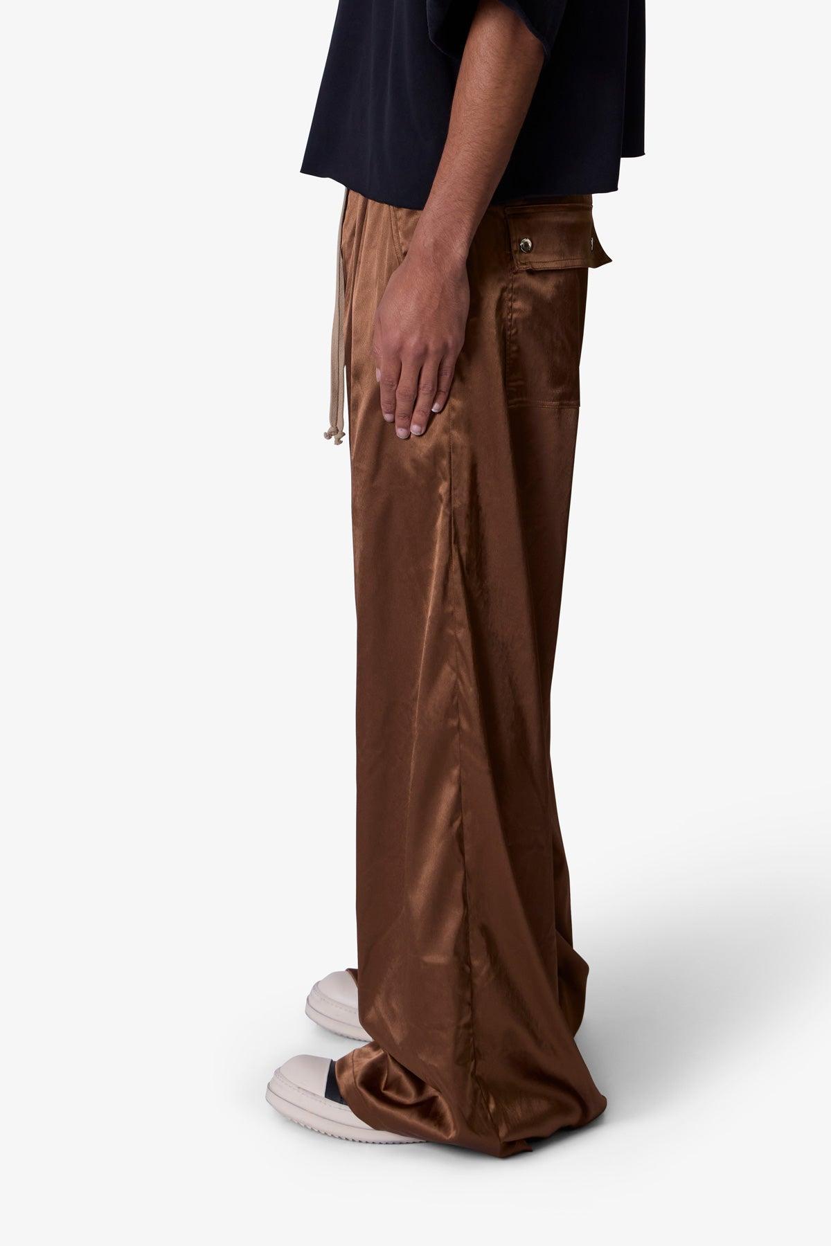 Cupro Rave Pants - Brown Product Image