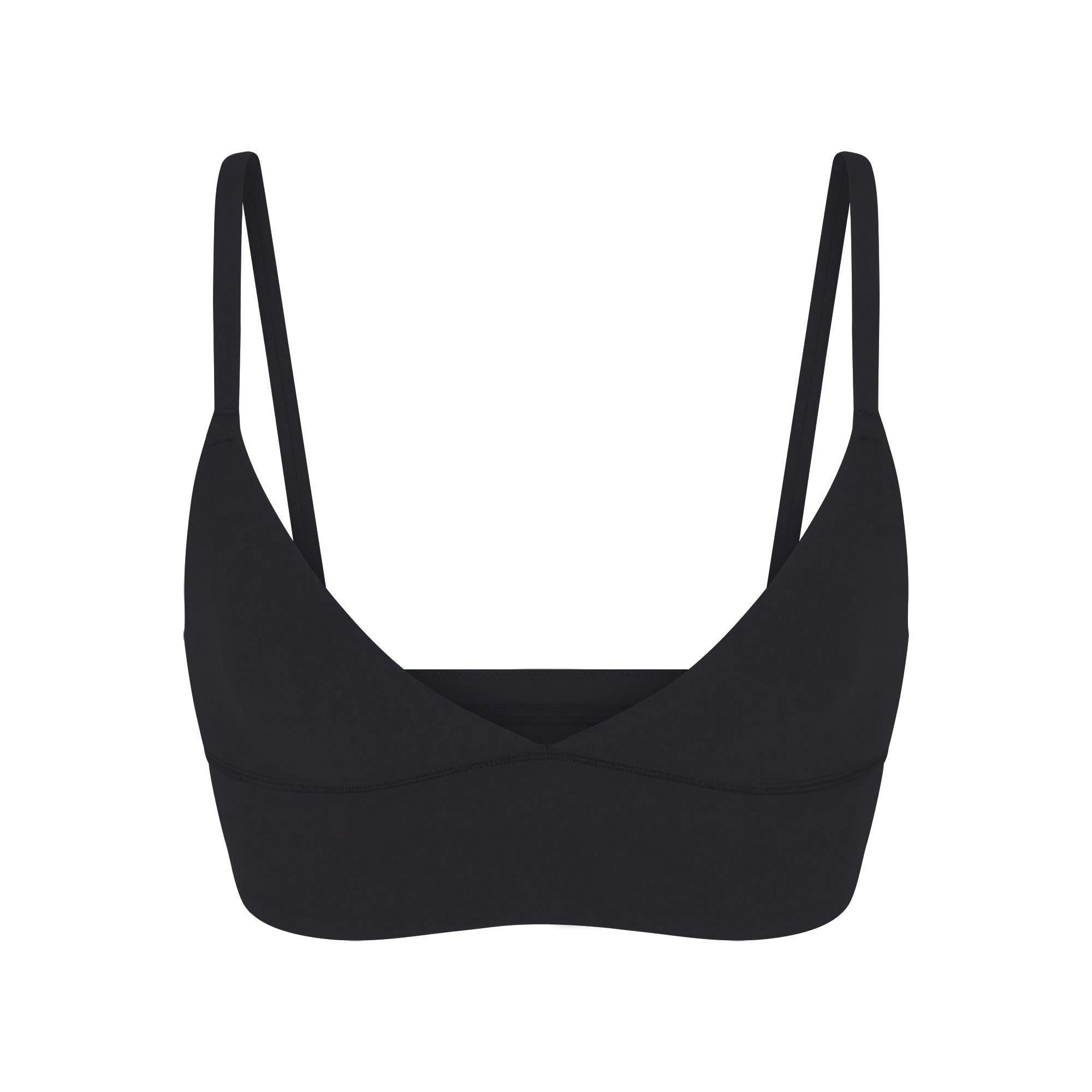 FITS EVERYBODY TRIANGLE LONGLINE BRALETTE | ONYX Product Image